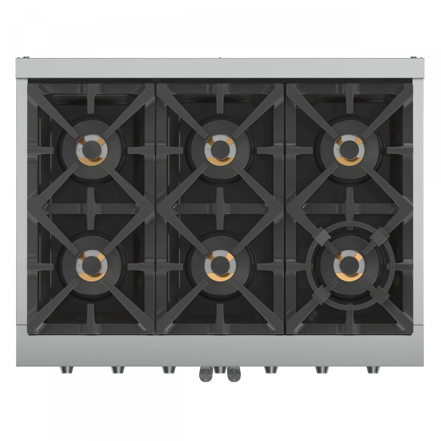 Forno Capriasca 36" Stainless Steel French Door Freestanding Gas Range with Air Fry (5.36 Cu. Ft.) - FFSGS6460-36 - Image 5