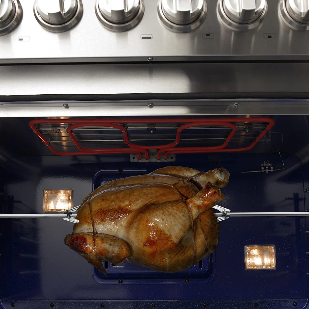 Forno Capriasca 48" Stainless Steel Dual Fuel Double Oven Range with True Convection (6.58 Cu. Ft.) - FFSGS6187-48 - Image 4