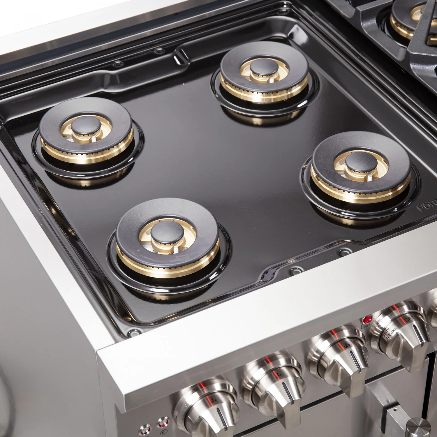 Forno Capriasca 48" Stainless Steel Freestanding Dual Fuel Double Oven Range with True Convection (6.58 Cu. Ft.) - FFSGS6387-48 - Image 11