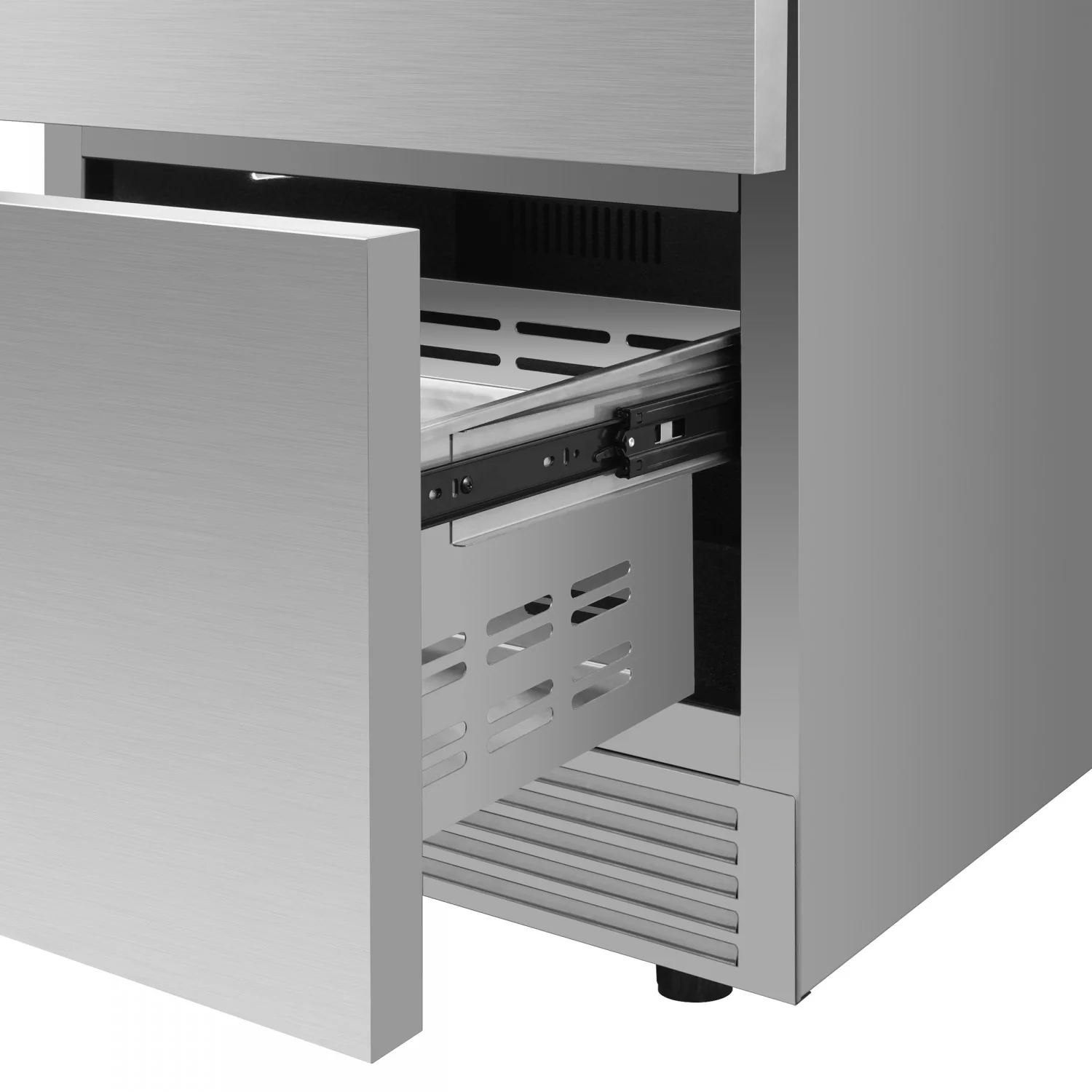Forno Como 24" 4.87 Cu.Ft. Stainless Steel Undercounter Indoor/Outdoor Drawer Refrigerator - FDROD1611-24S - Image 7