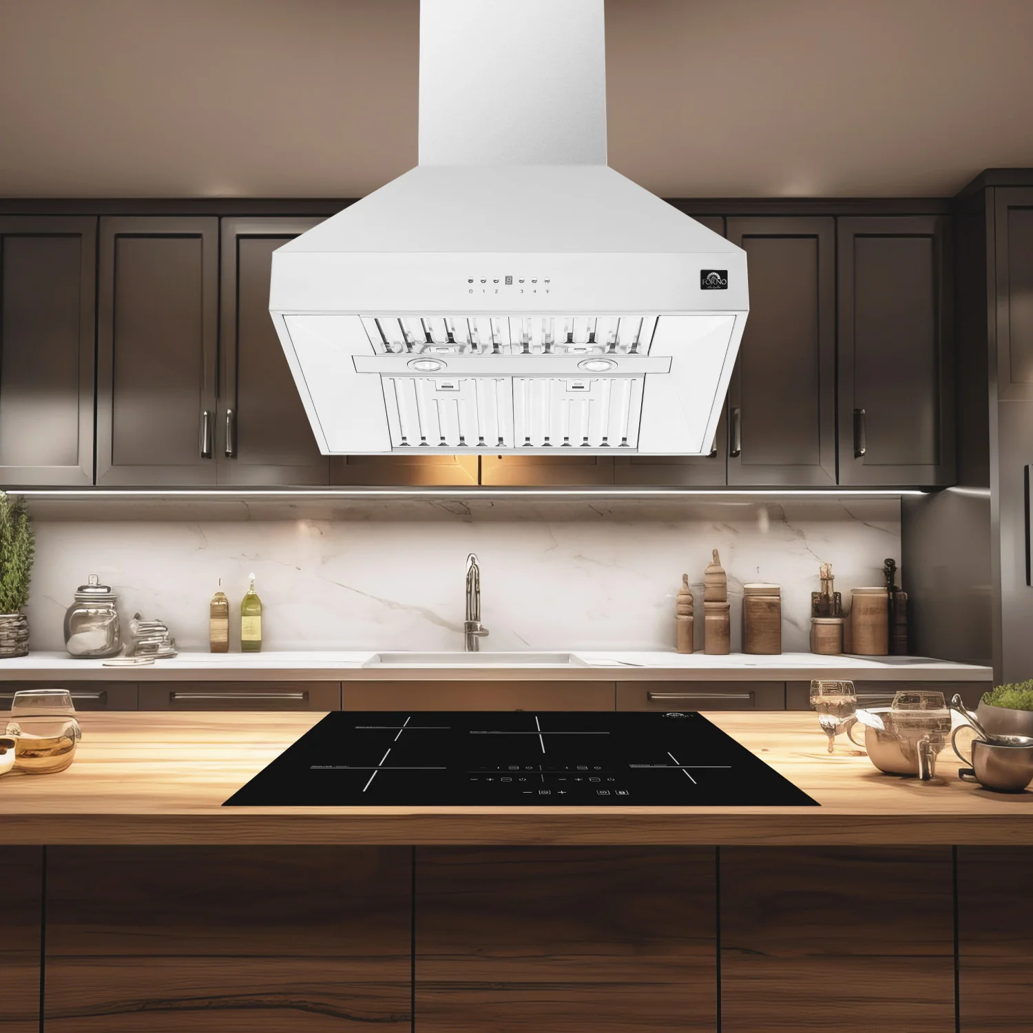 Forno Coppito Stainless Steel 30" 600 CFM Island Range Hood - FRHIS5129-30 - Image 6
