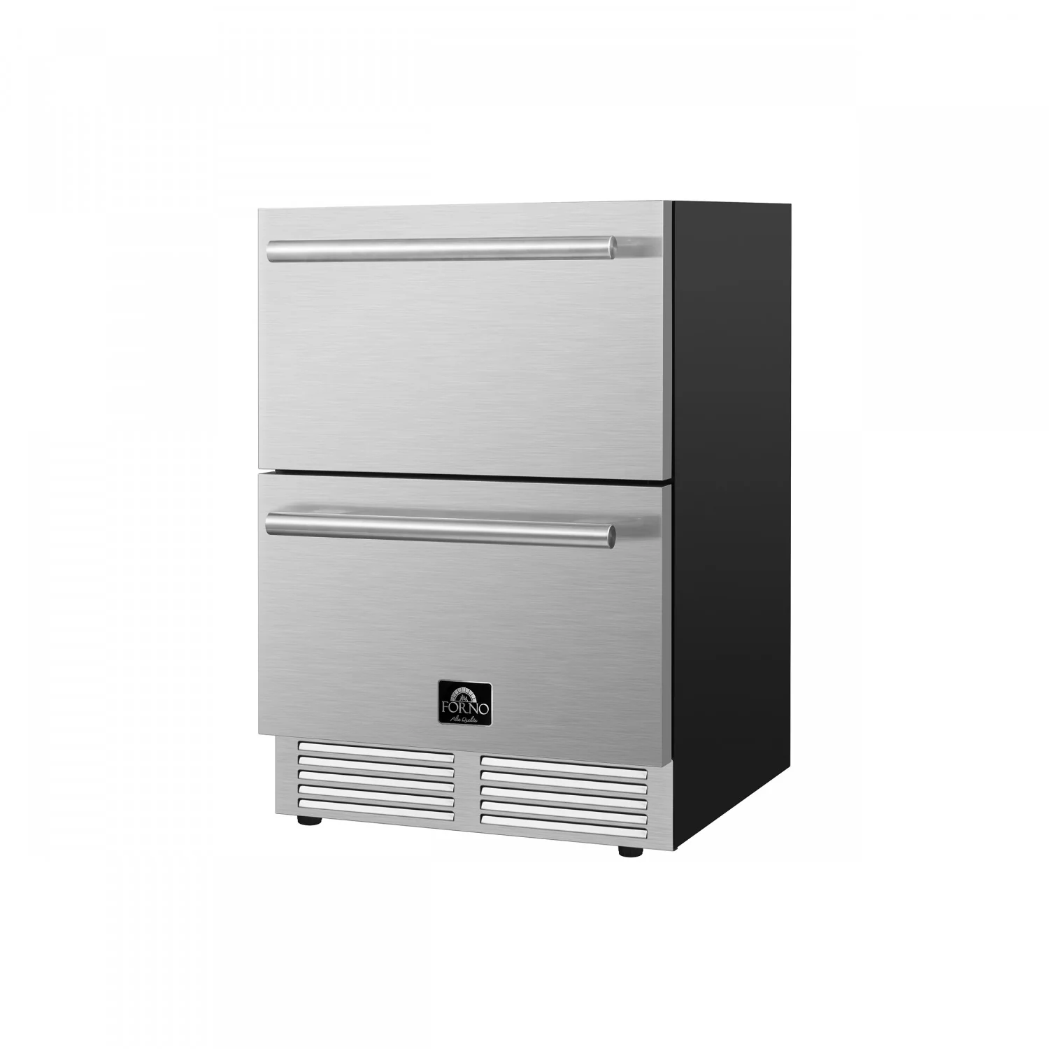 Forno Cosenza Stainless Steel 24" Built-in Undercounter Indoor/Outdoor Drawer Freezer with Ice Maker (4.69 Cu. Ft.) - FDRBI1838-24S - Image 2