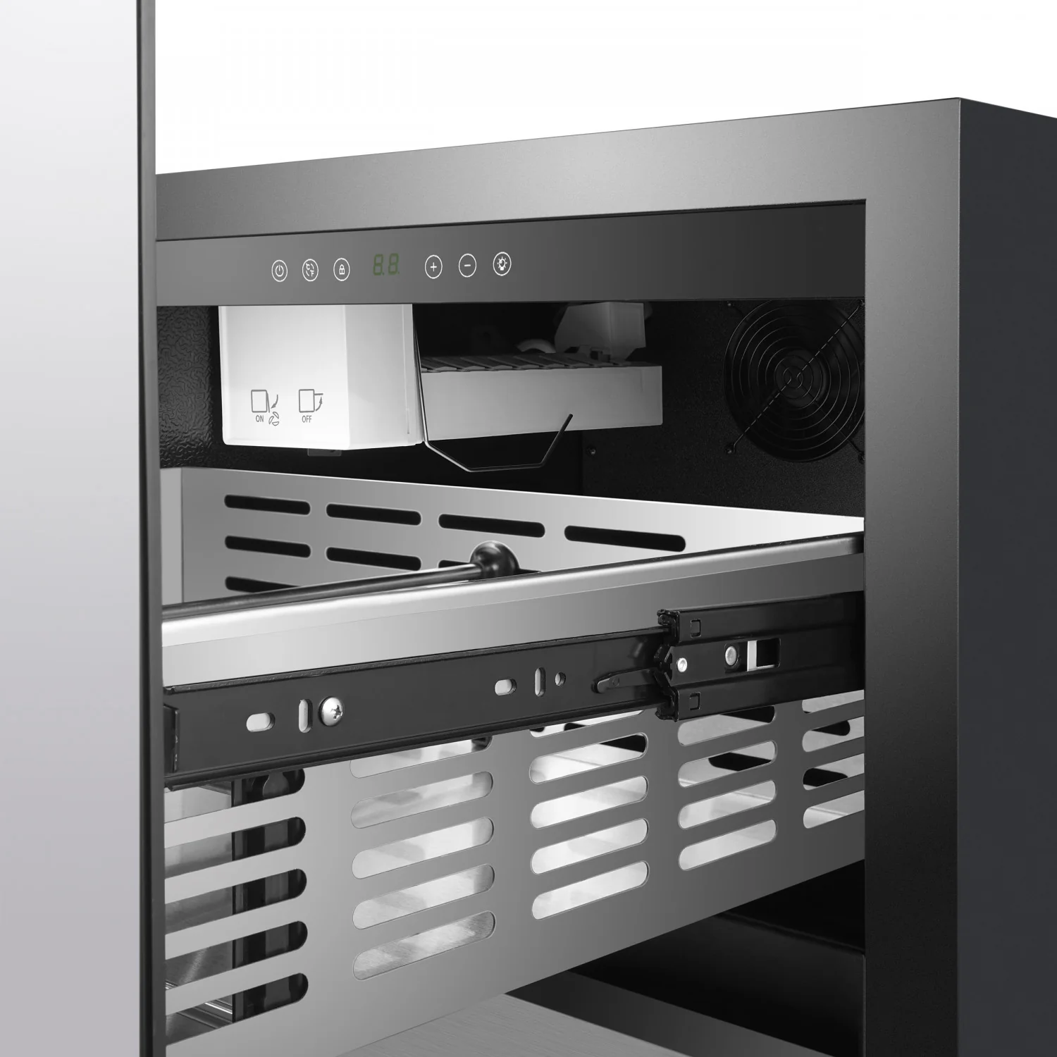 Forno Cosenza Stainless Steel 24" Built-in Undercounter Indoor/Outdoor Drawer Freezer with Ice Maker (4.69 Cu. Ft.) - FDRBI1838-24S - Image 3