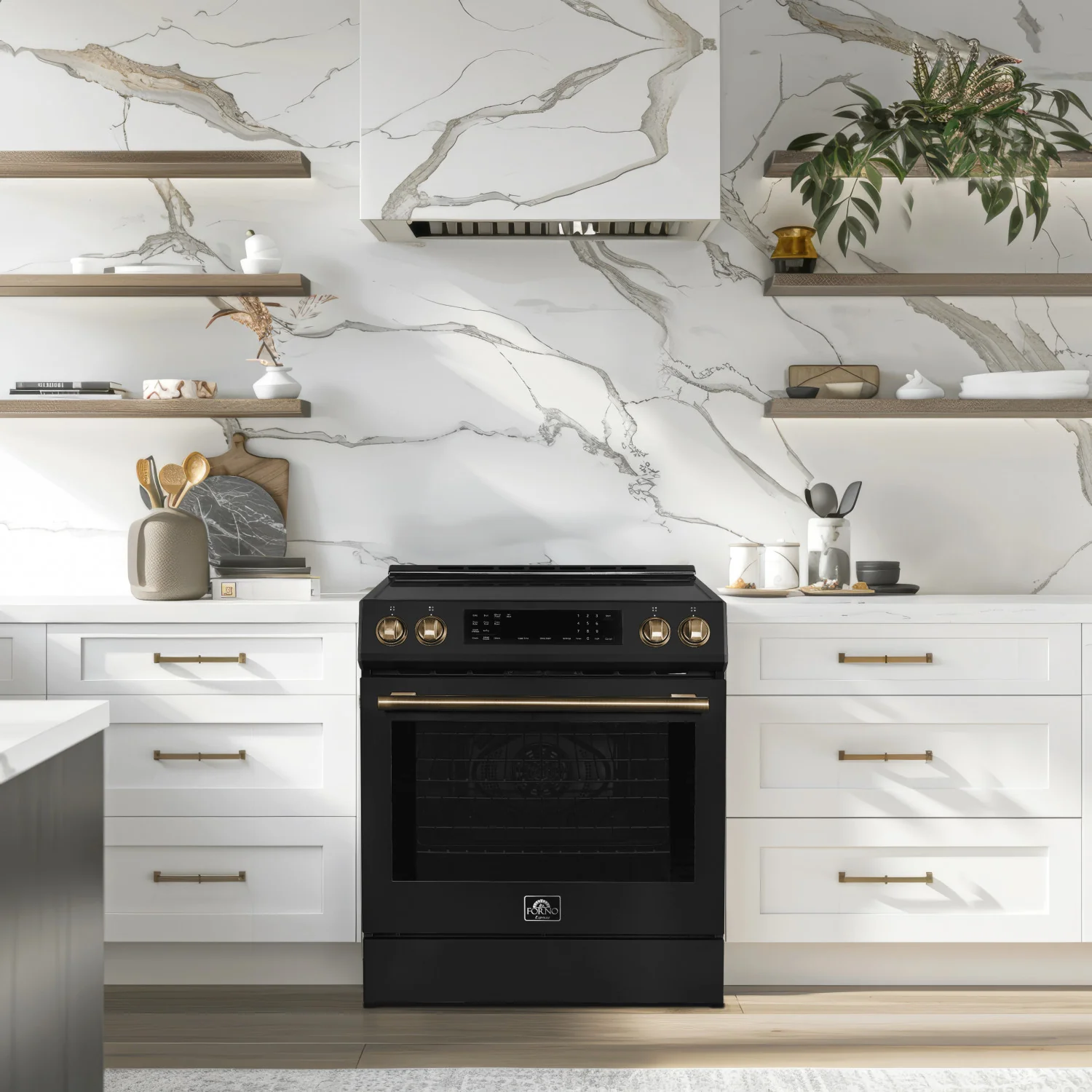 Forno Donatello Black Slide-in Induction Range with True Convection (5.0 Cu. Ft.) - FFSIN0905-30BLK - Image 9