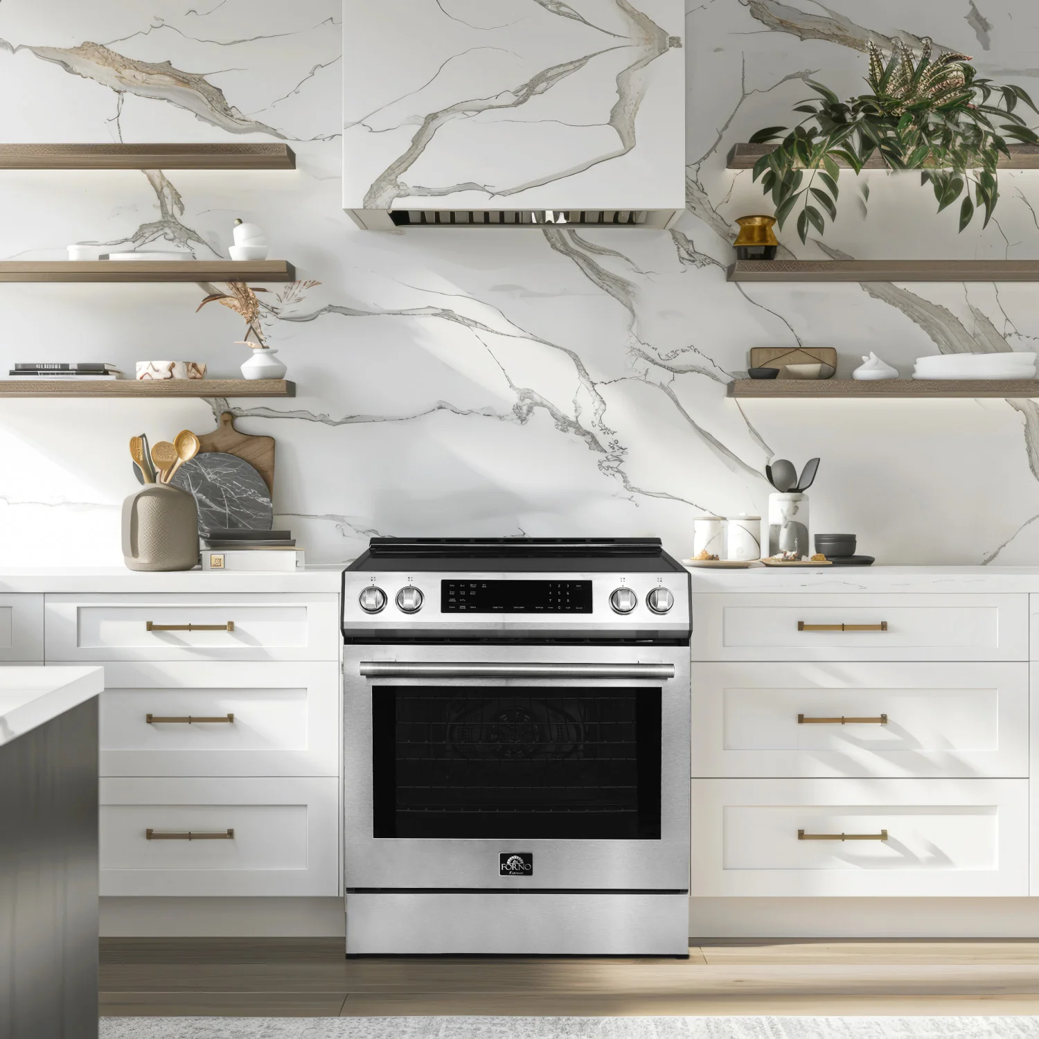 Forno Donatello Stainless Steel Slide-in Induction Range with True Convection (5.0 Cu. Ft.) - FFSIN0905-30 - Image 8