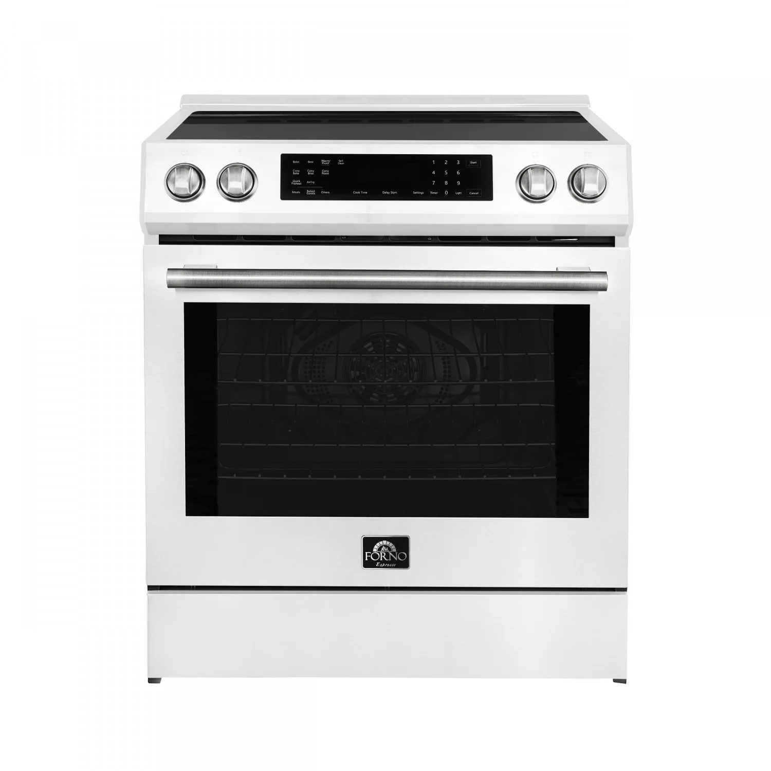 Forno Donatello White Slide-in Induction Range with True Convection (5.0 Cu. Ft.) - FFSIN0905-30WHT - Image 2