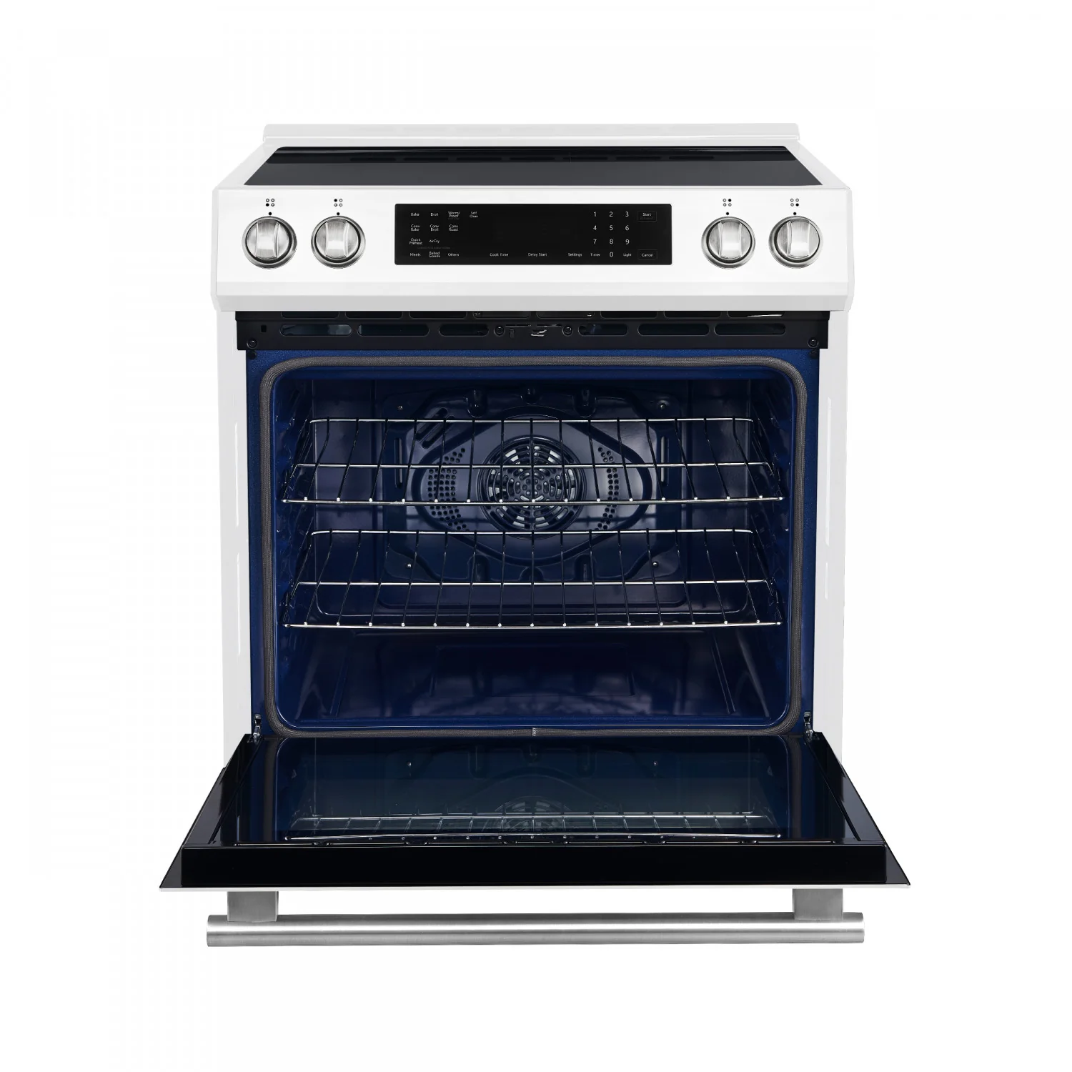 Forno Donatello White Slide-in Induction Range with True Convection (5.0 Cu. Ft.) - FFSIN0905-30WHT - Image 4