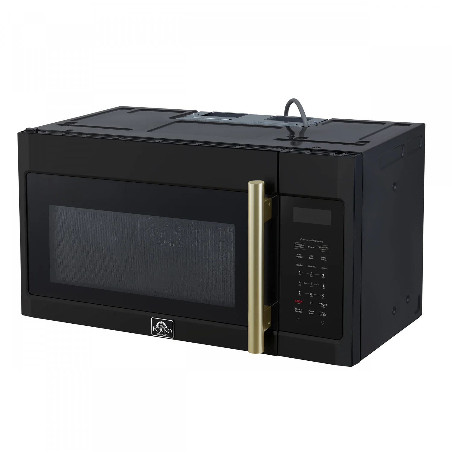 Forno Fornace Black 300 CFM Over-the-Range Convection Microwave (1.5 Cu. Ft.) - FOTR3038-30BLK - Image 4