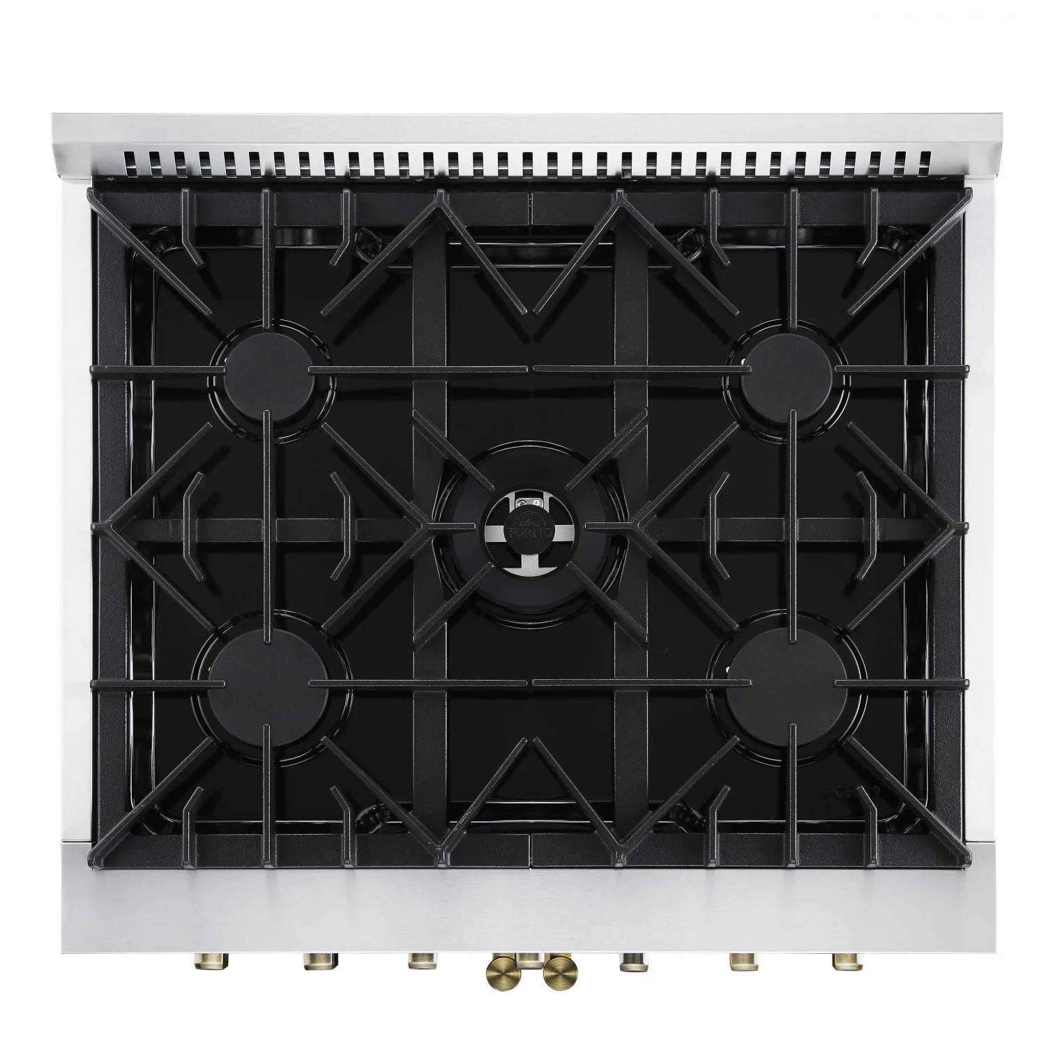 Forno Galiano 30" Black French Door Dual Fuel Range with True Convection (4.32 Cu. Ft.) - FFSGS6356-30BLK - Image 3