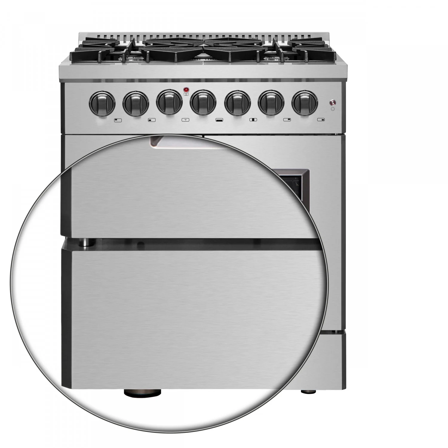 Forno Galiano 30" Stainless Steel French Door Dual Fuel Range with True Convection (4.32 Cu. Ft.) - FFSGS6356-30 - Image 17