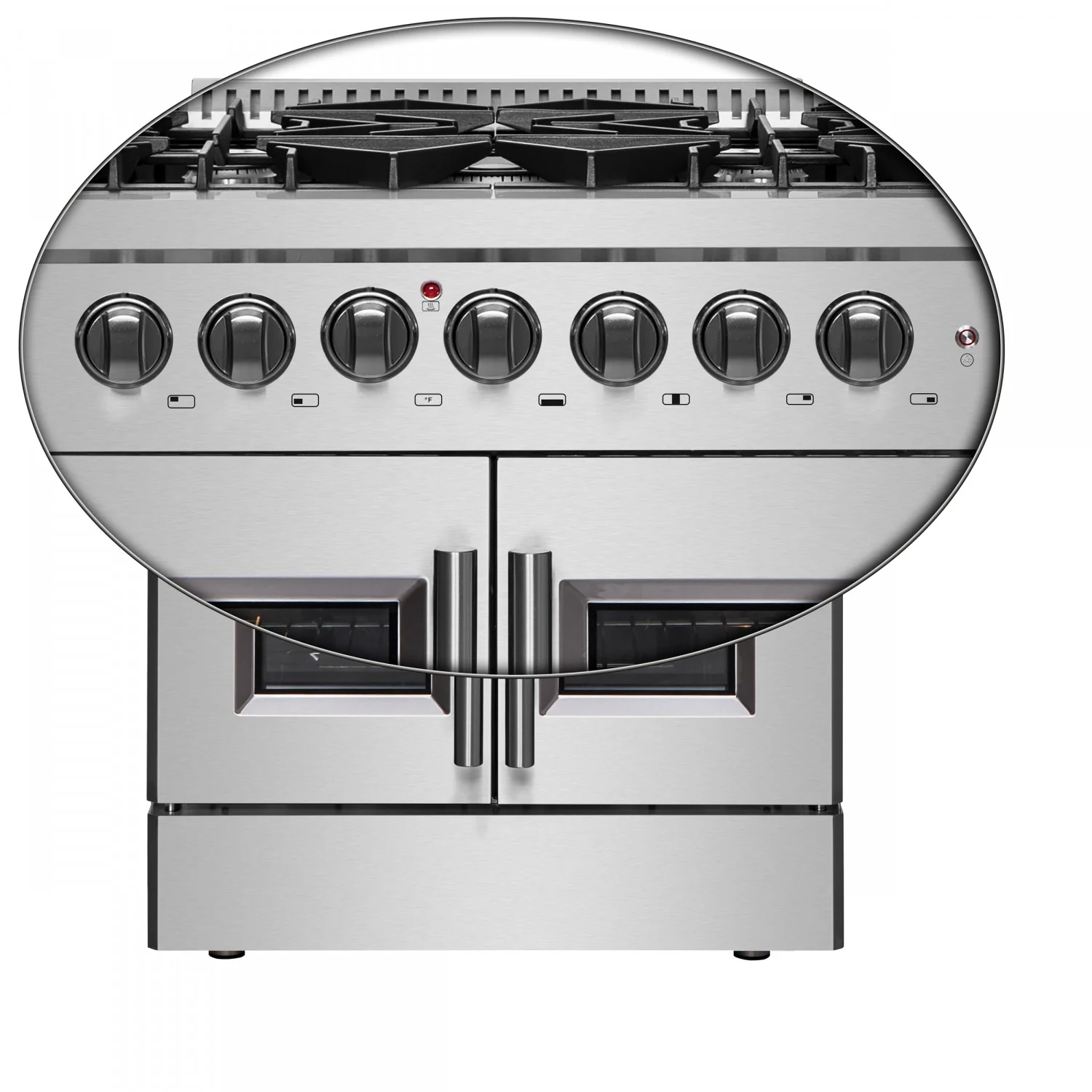 Forno Galiano 30" Stainless Steel French Door Dual Fuel Range with True Convection (4.32 Cu. Ft.) - FFSGS6356-30 - Image 18