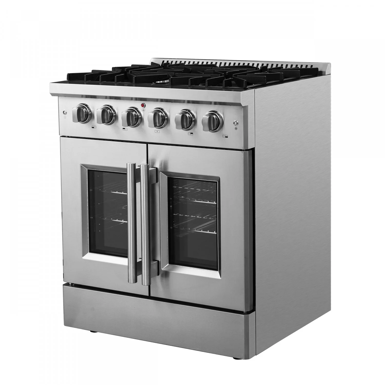 Forno Galiano 30" Stainless Steel French Door Freestanding Gas Range (4.32 Cu. Ft.) - FFSGS6444-30 - Image 6