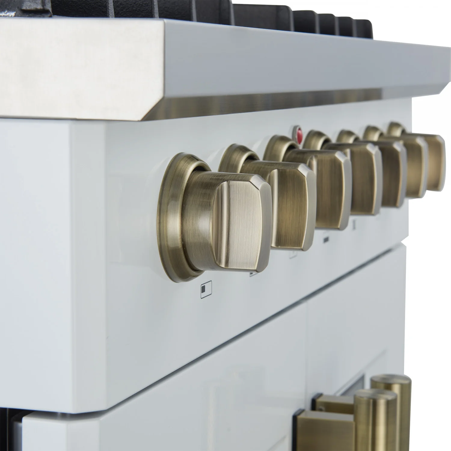 Forno Galiano 30" White French Door Dual Fuel Range With True Convection (4.32 Cu. Ft.) - FFSGS6356-30WHT - Image 5