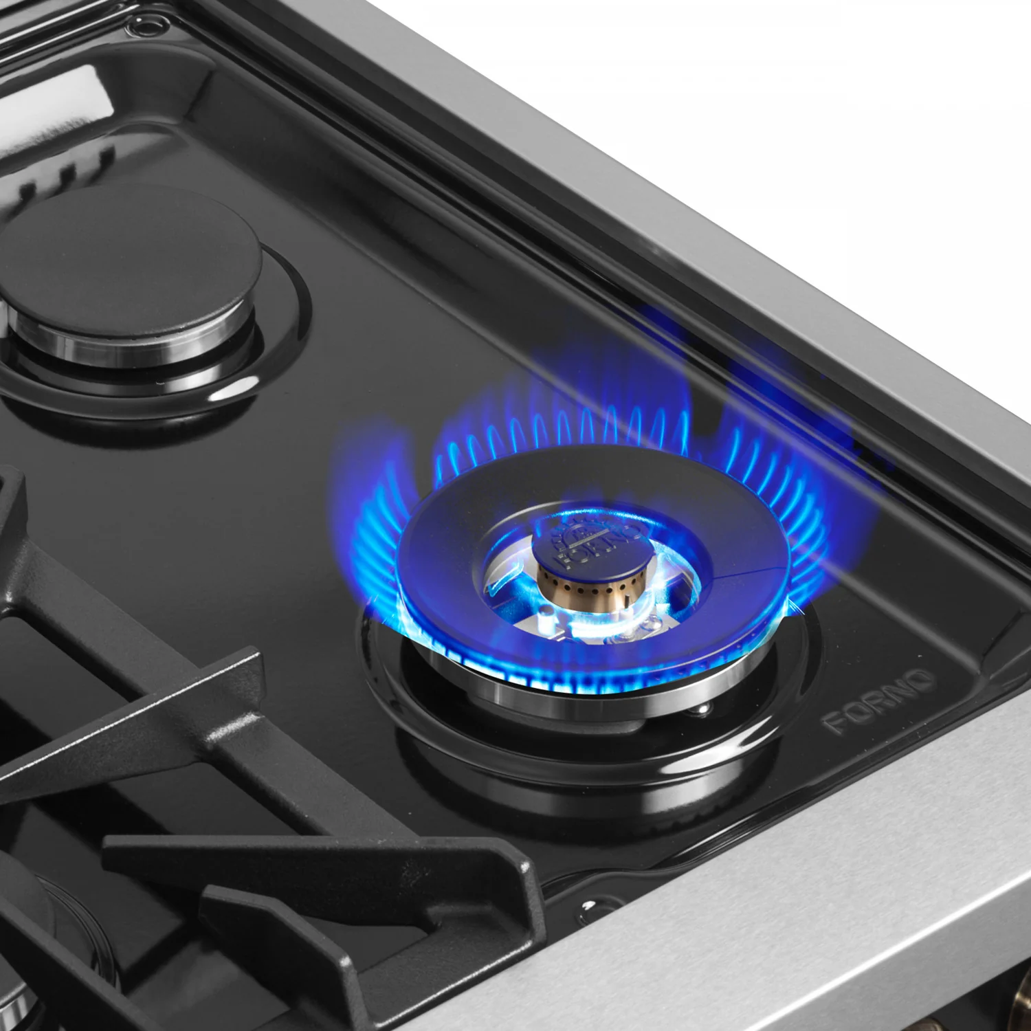 Forno Galiano 36" Black French Door Dual Fuel Range with True Convection (5.36 Cu. Ft.) - FFSGS6356-36BLK - Image 6