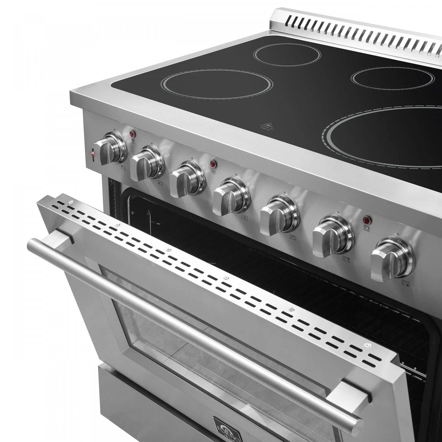 Forno Galiano 36" Stainless Steel Freestanding Electric Range with True Convection and Air Fry (5.36 Cu. Ft.) - FFSEL6083-36 - Image 10