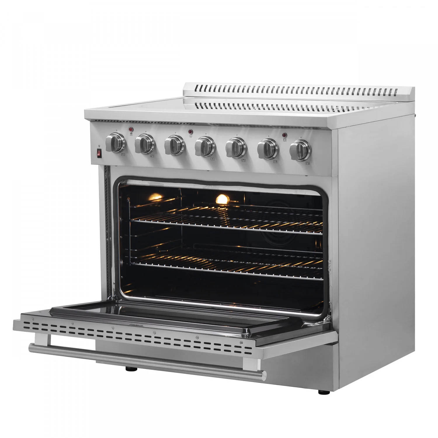 Forno Galiano 36" Stainless Steel Freestanding Electric Range with True Convection and Air Fry (5.36 Cu. Ft.) - FFSEL6083-36 - Image 8