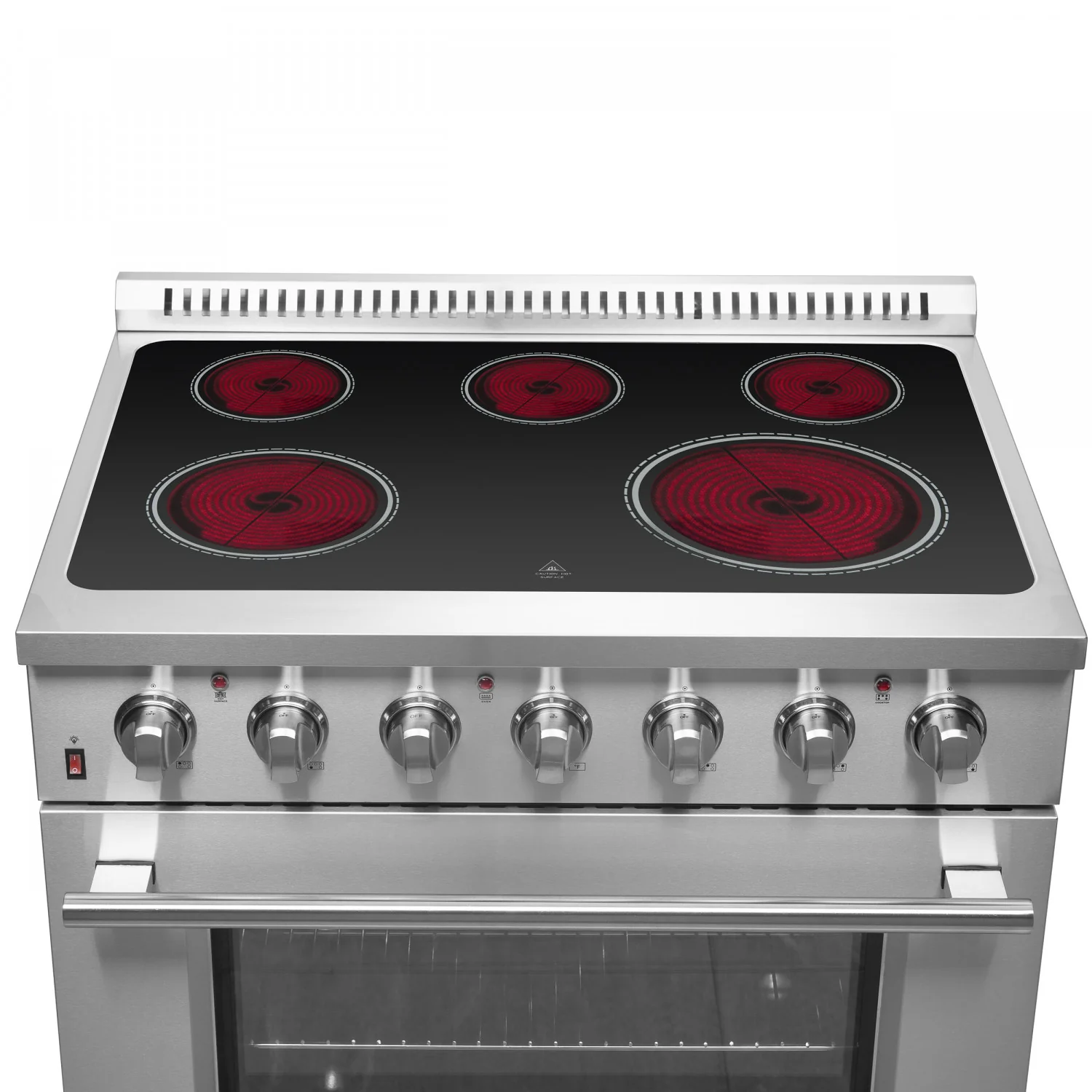 Forno Galiano 36" Stainless Steel Freestanding Electric Range with True Convection and Air Fry (5.36 Cu. Ft.) - FFSEL6083-36 - Image 9