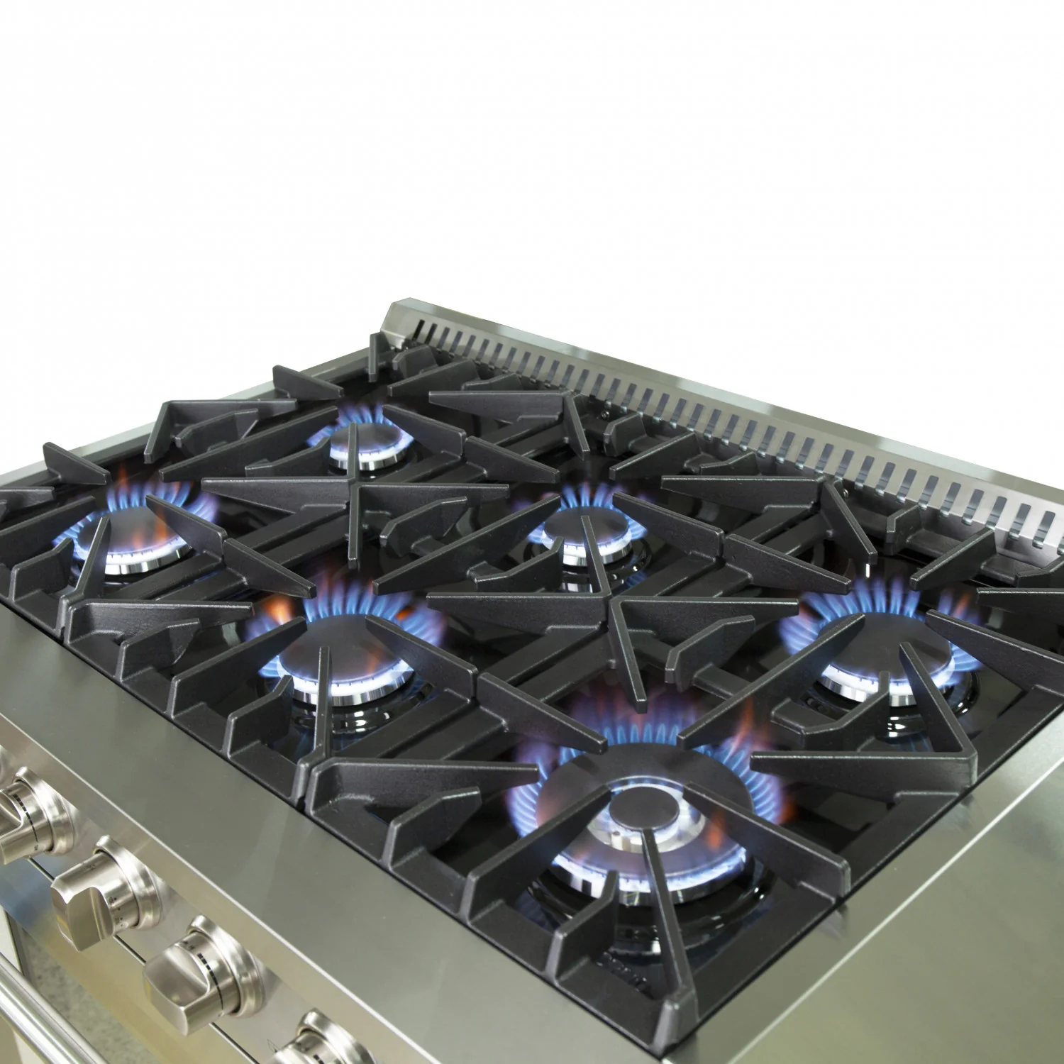 Forno Galiano 36" Stainless Steel Freestanding Gas Range (5.36 Cu. Ft.) - FFSGS6244-36 - Image 9