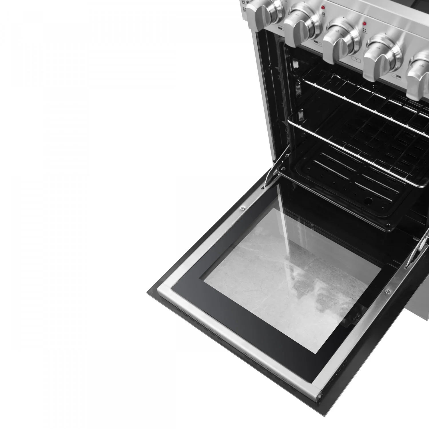 Forno Galiano 36" Stainless Steel French Door Electric Range with True Convection and Air Fry (5.36 Cu. Ft.) - FFSEL6917-36 - Image 17