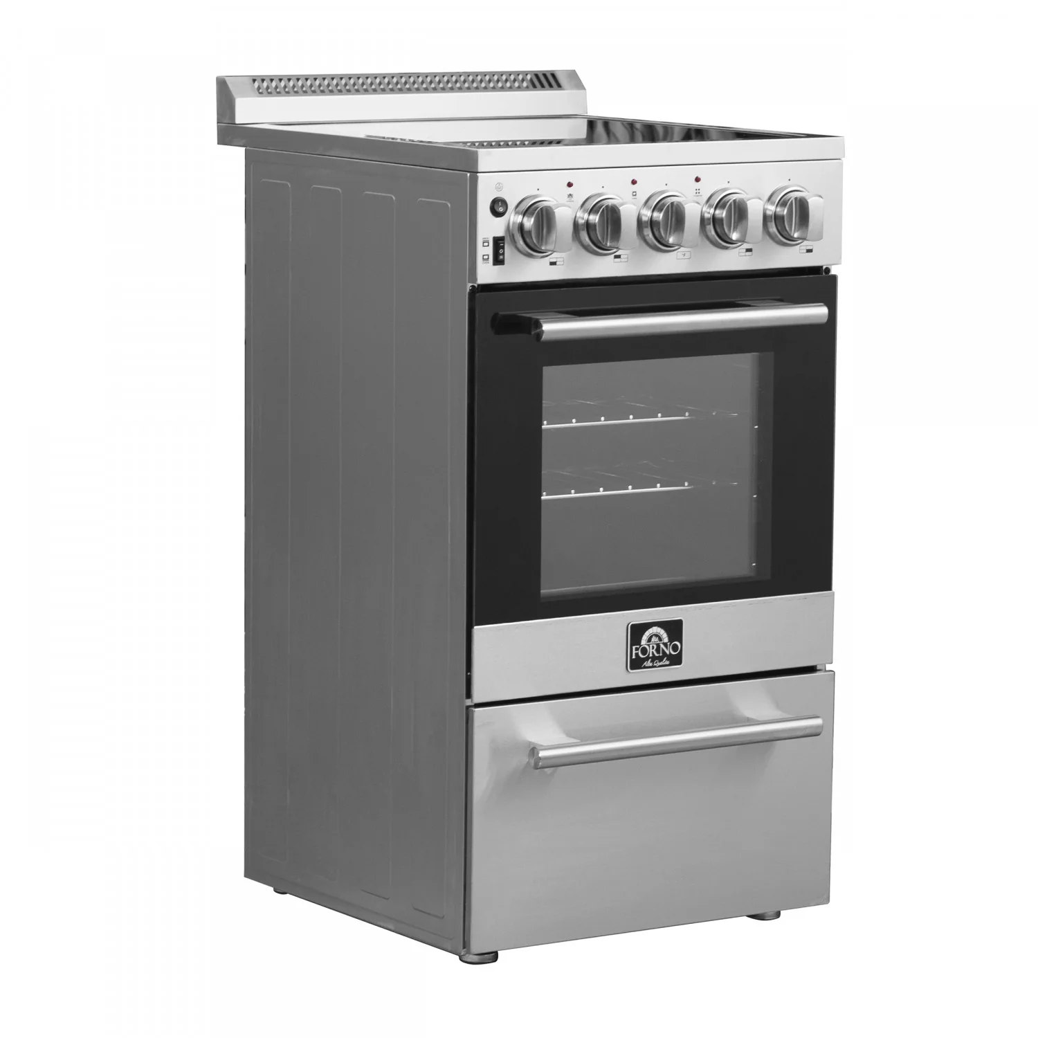 Forno Galiano 36" Stainless Steel French Door Electric Range with True Convection and Air Fry (5.36 Cu. Ft.) - FFSEL6917-36 - Image 5
