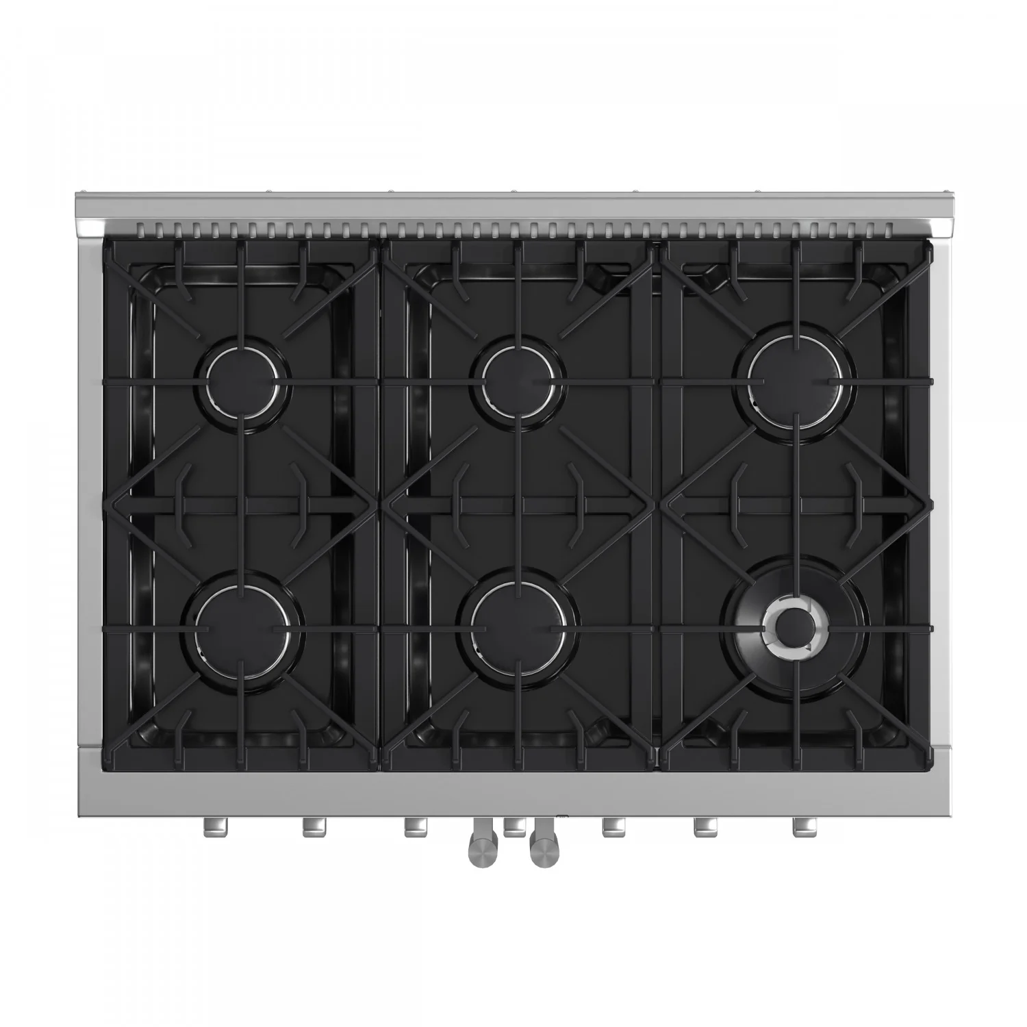 Forno Galiano 36" Stainless Steel French Door Freestanding Gas Range (5.36 Cu. Ft.) - FFSGS6444-36 - Image 5