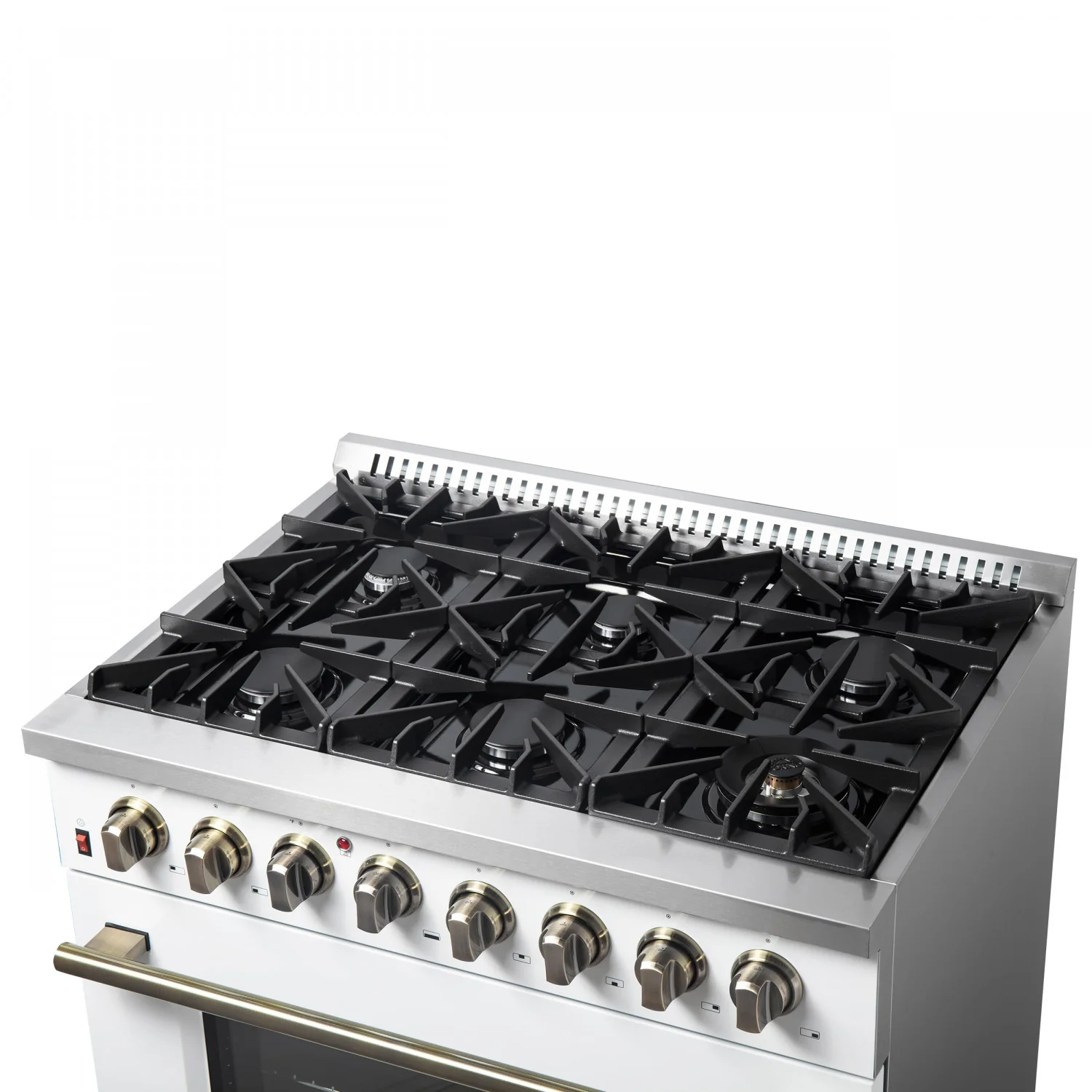 Forno Galiano 36" White Dual Fuel Range with True Convection (5.36 Cu. Ft.) - FFSGS6156-36WHT - Image 11
