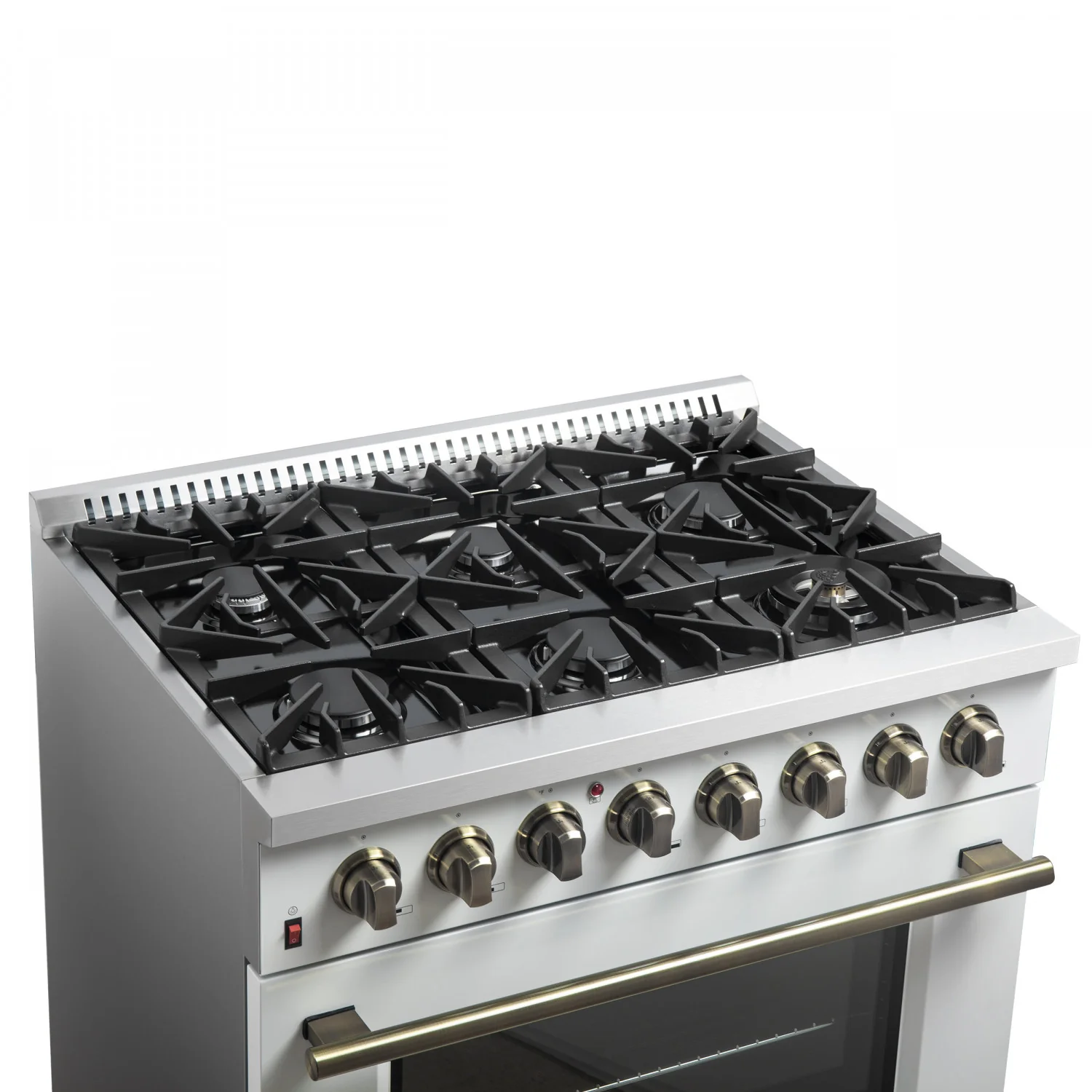 Forno Galiano 36" White Dual Fuel Range with True Convection (5.36 Cu. Ft.) - FFSGS6156-36WHT - Image 5