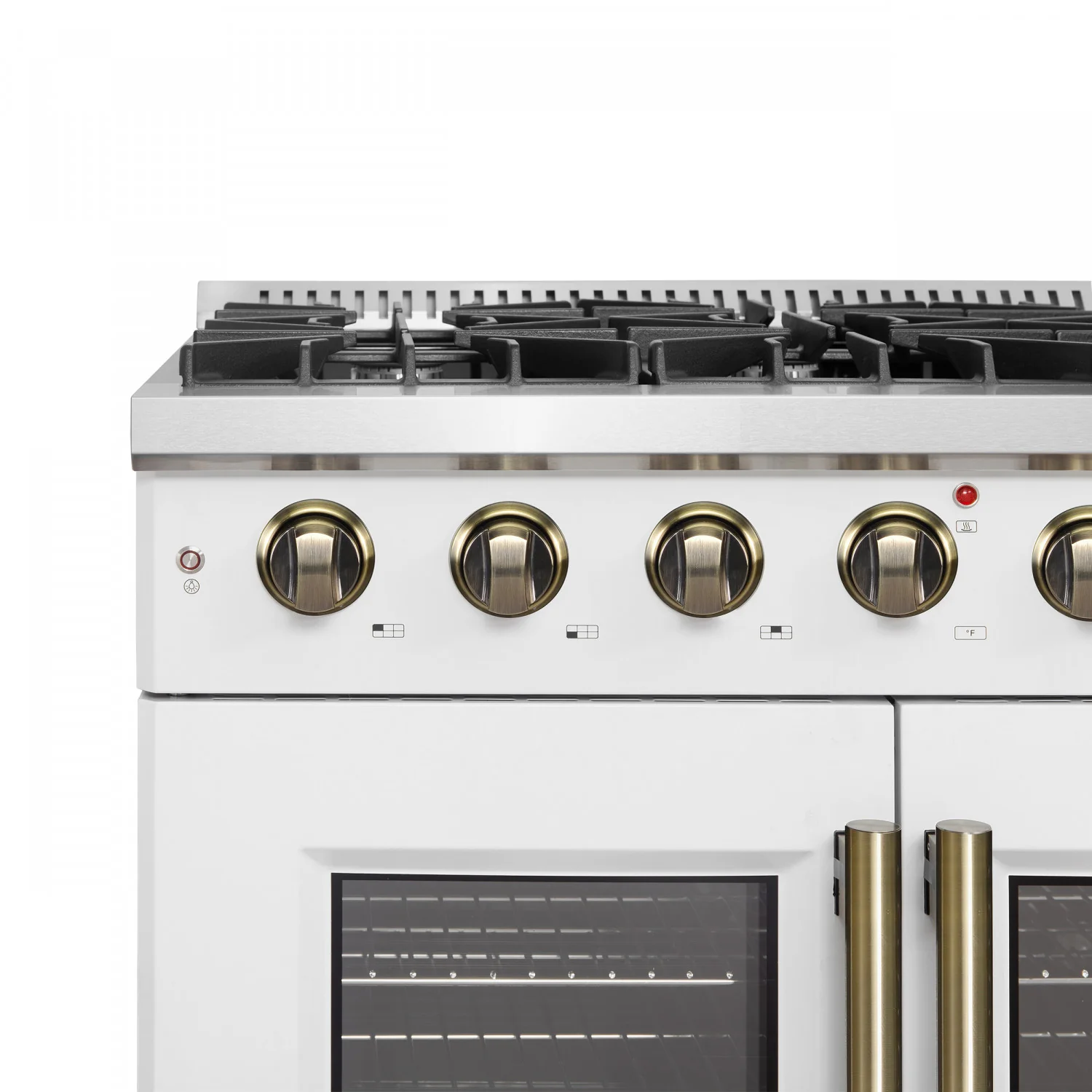 Forno Galiano 36" White French Door Freestanding Gas Range (5.36 Cu. Ft.) - FFSGS6444-36WHT - Image 7