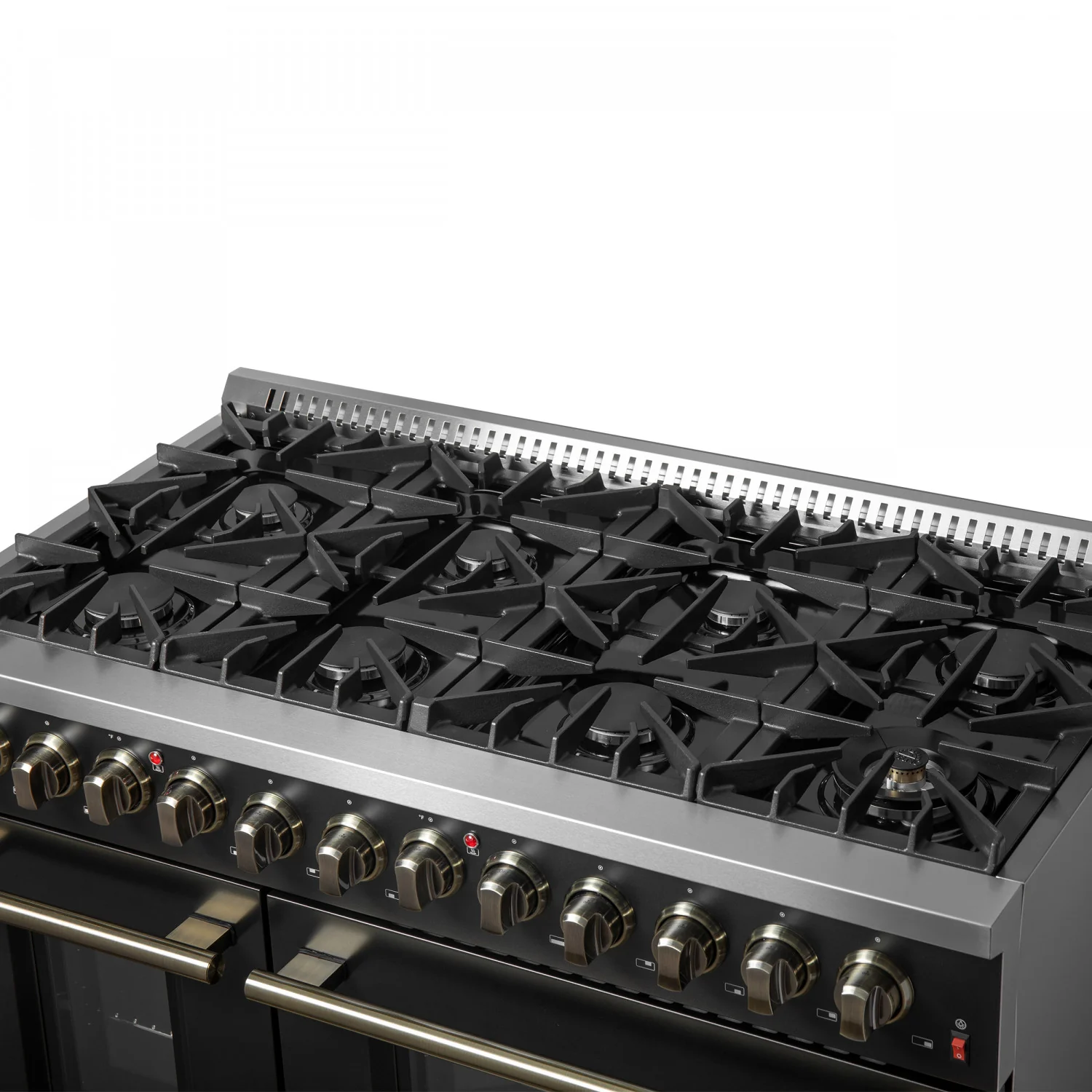 Forno Galiano 48" Black Freestanding Dual Fuel Double Oven Range with True Convection (6.58 Cu. Ft.) - FFSGS6156-48BLK - Image 14