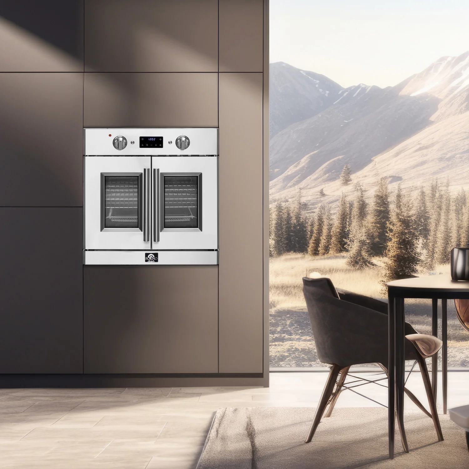Forno Gallico Stainless Steel 30" French Door Electric Wall Oven with True Convection and Air Fry (3.68 Cu. Ft.) - FBOEL1371-30 - Image 13