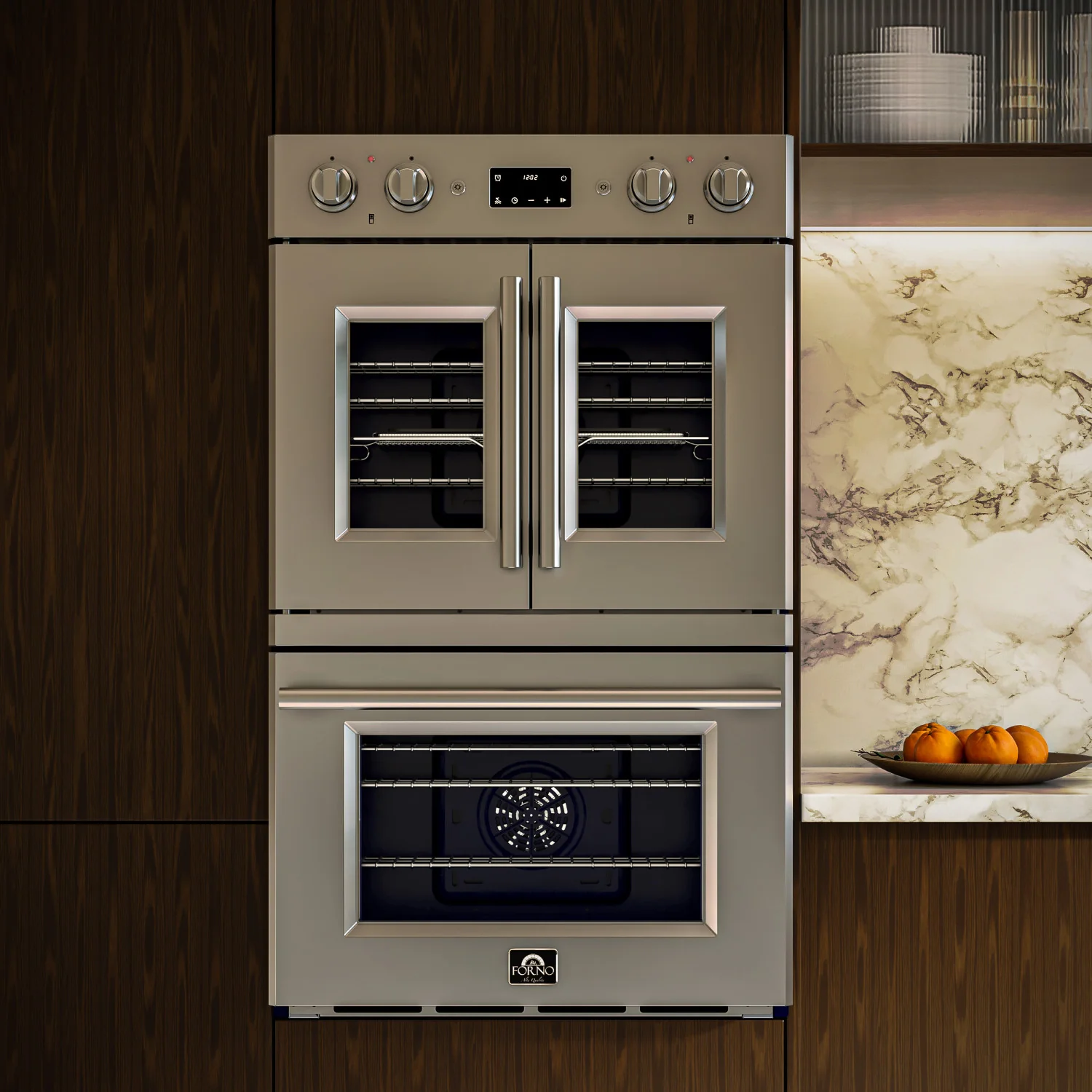 Forno Gallico Stainless Steel 30" French Door Double Wall Oven with Air Fry and Sous Vide (7.36 Cu. Ft.) - FBOEL1388-30 - Image 15