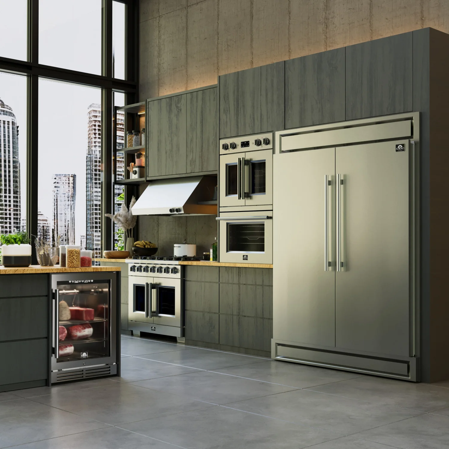 Forno Gallico Stainless Steel 30" French Door Double Wall Oven with Air Fry and Sous Vide (7.36 Cu. Ft.) - FBOEL1388-30 - Image 18