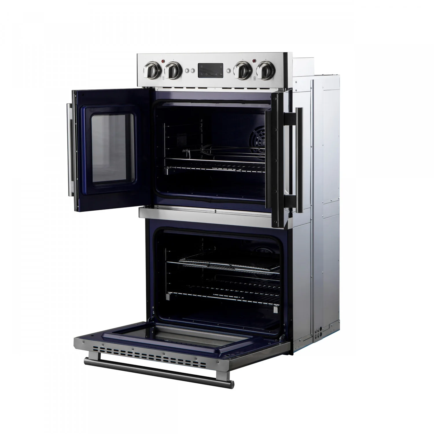 Forno Gallico Stainless Steel 30" French Door Double Wall Oven with Air Fry and Sous Vide (7.36 Cu. Ft.) - FBOEL1388-30 - Image 5