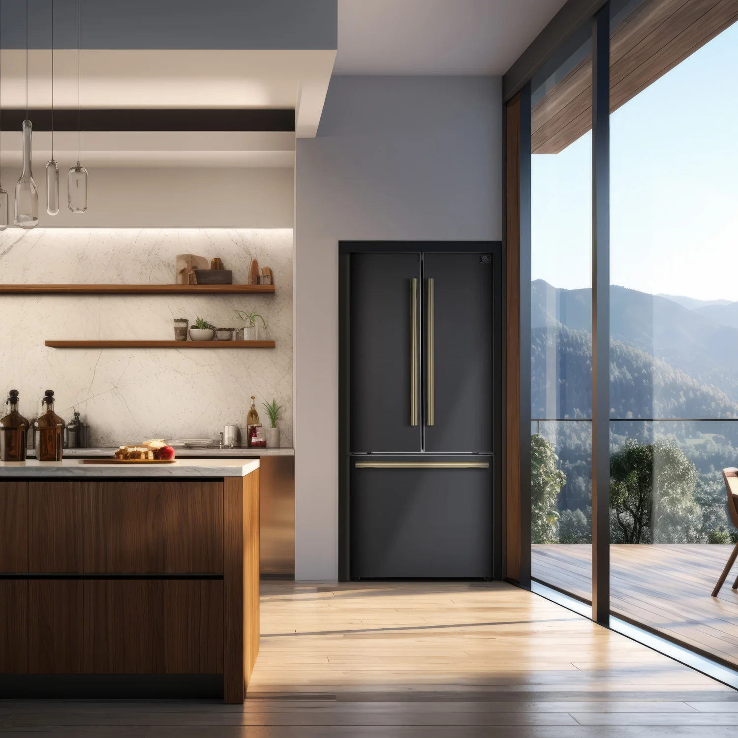 Forno Gallipoli 31" 17.5 Cu.Ft. Black French Door Refrigerator with Ice Maker - FFFFD1974-31BLK - Image 19