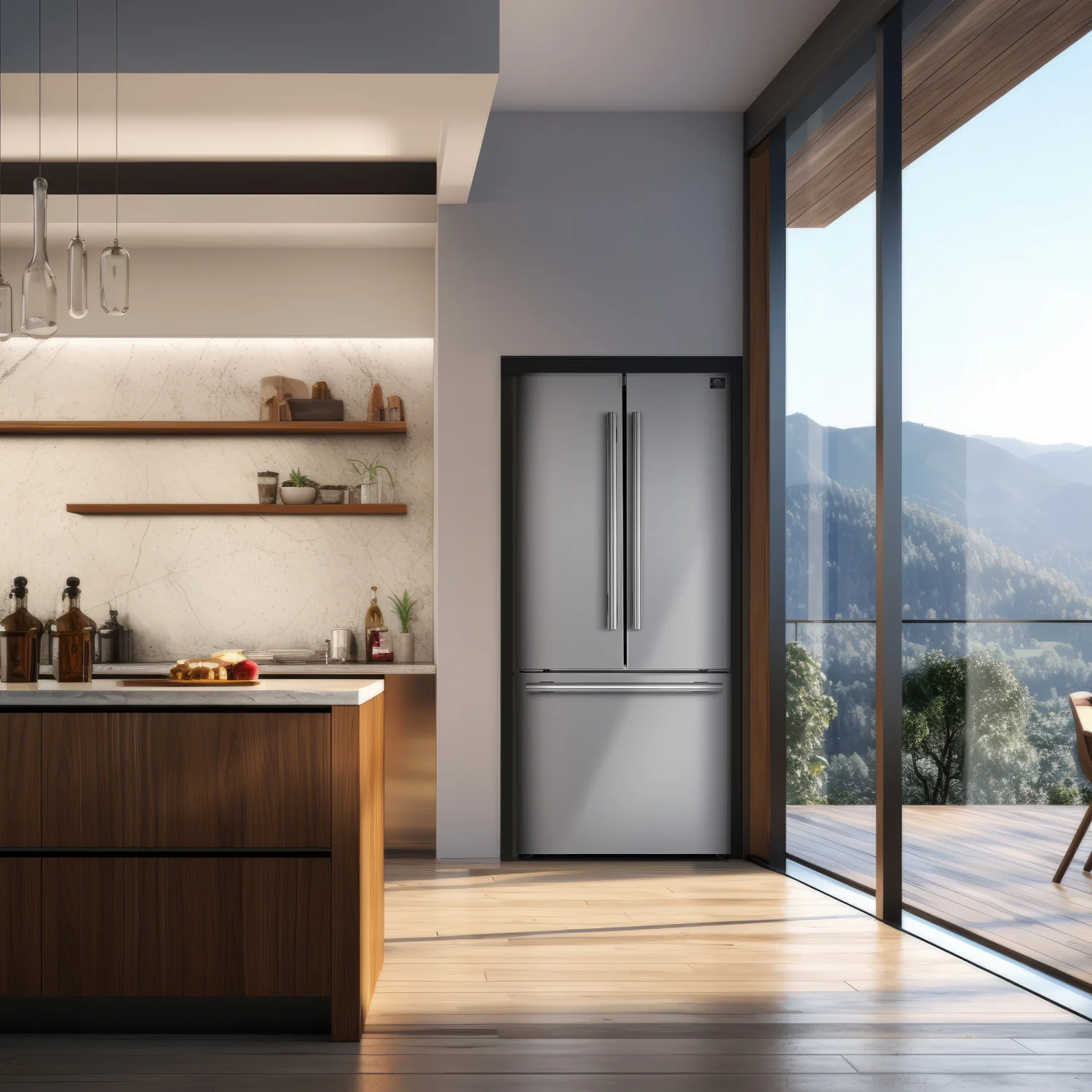 Forno Gallipoli 31" 17.5 Cu.Ft. Stainless Steel French Door Refrigerator - FFFFD1974-31SB - Image 13