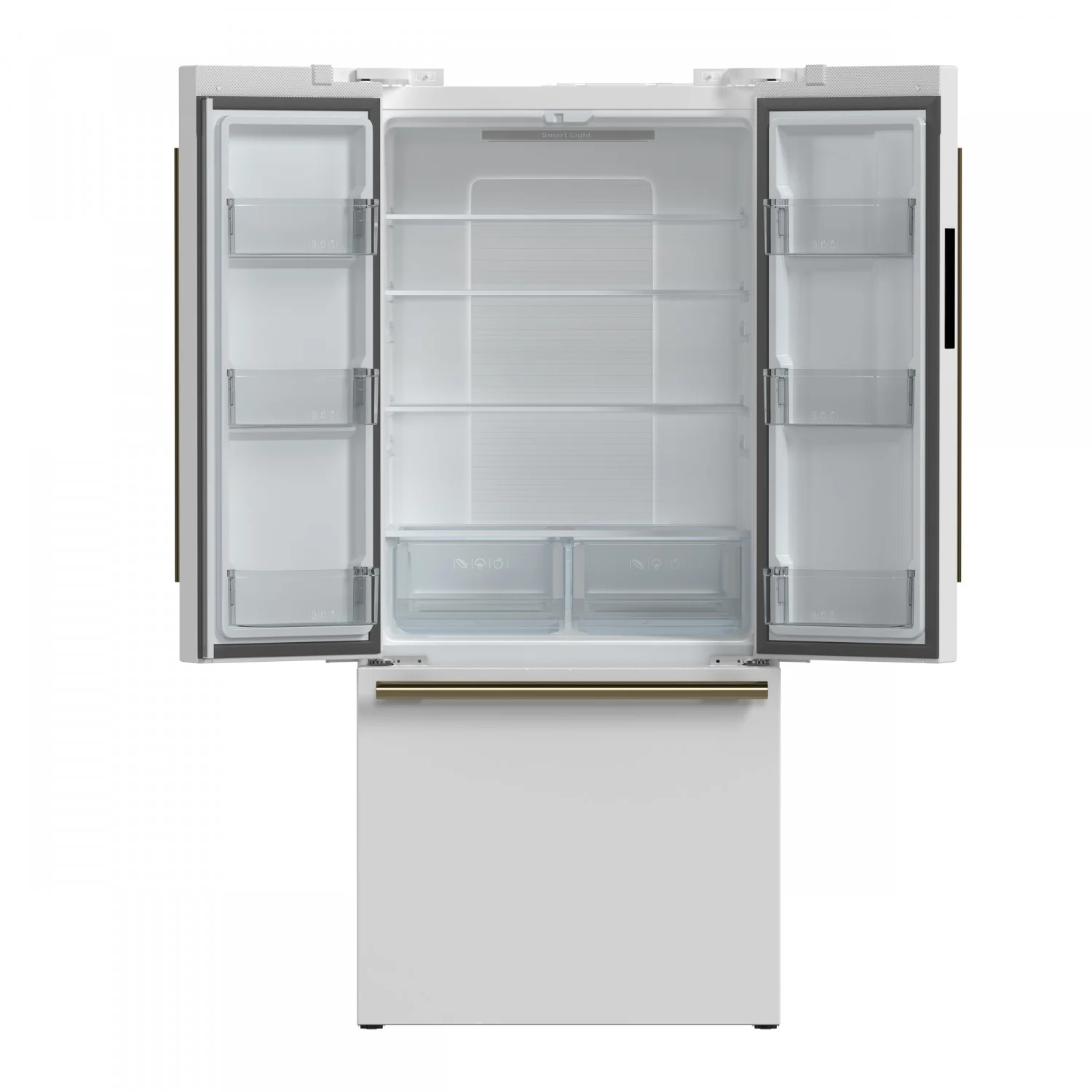 Forno Gallipoli 31" 17.5 Cu.Ft. White French Door Refrigerator with Ice Maker - FFFFD1974-31WHT - Image 2