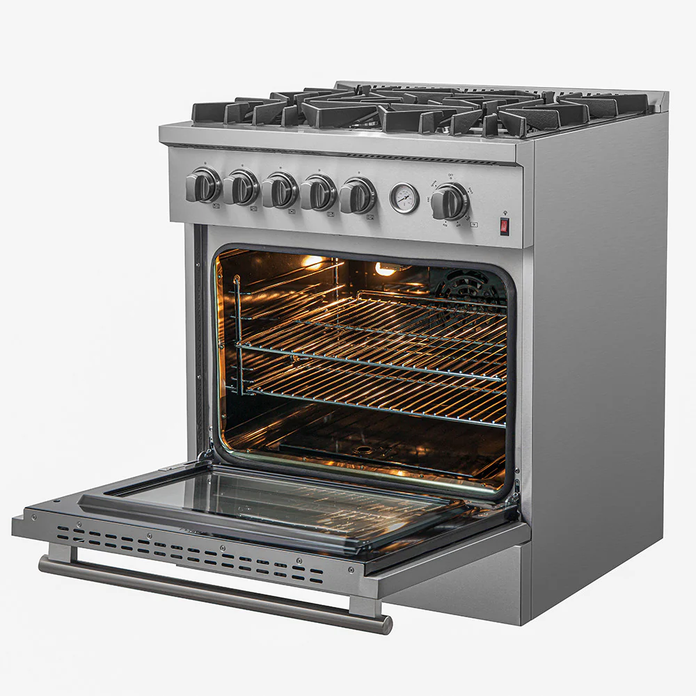 Forno Giovanni 30" Stainless Steel Freestanding Gas Range (4.32 Cu. Ft.) - FFSGS6274-30 - Image 7