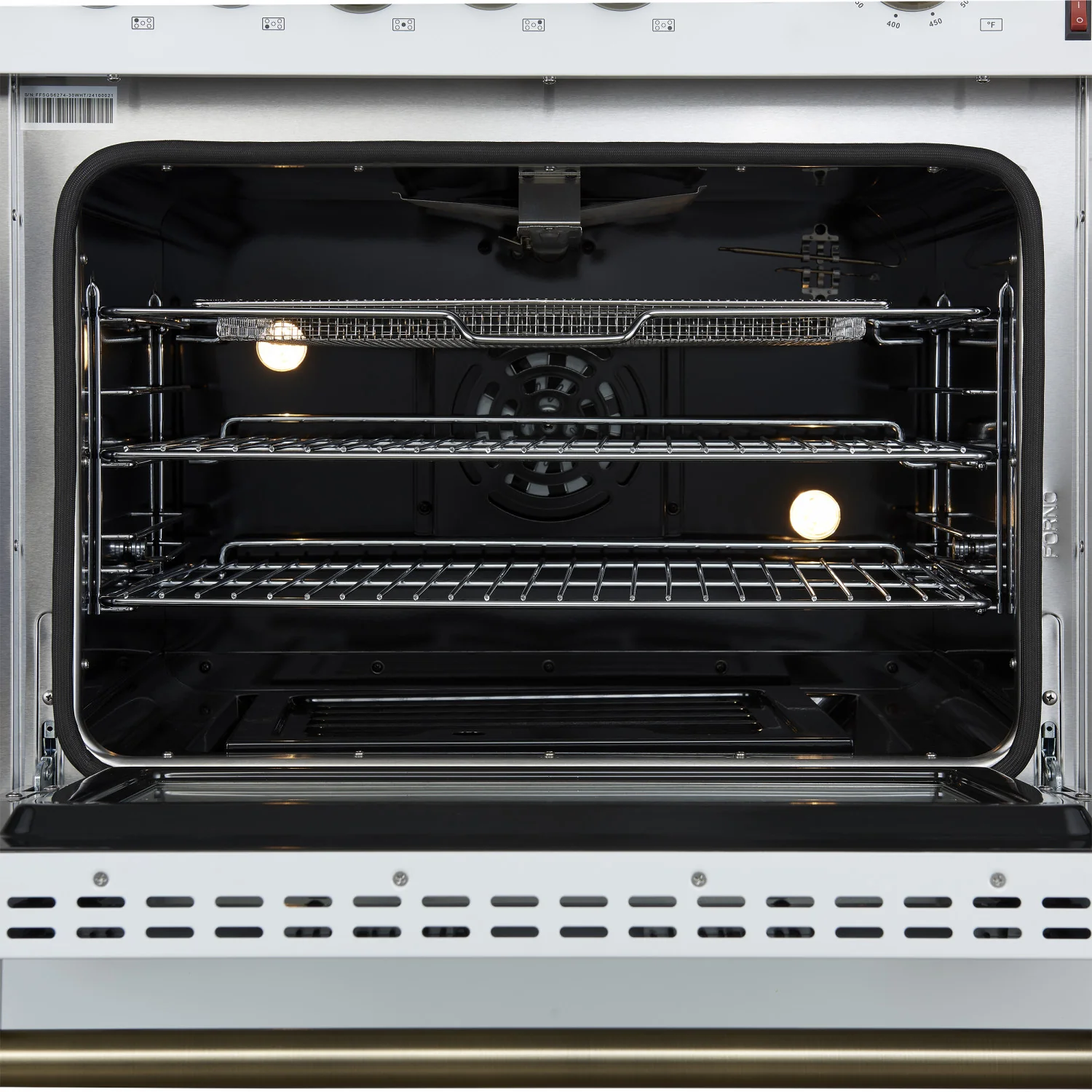 Forno Giovanni 30" White Freestanding Gas Range (4.32 Cu. Ft.) - FFSGS6274-30WHT - Image 9