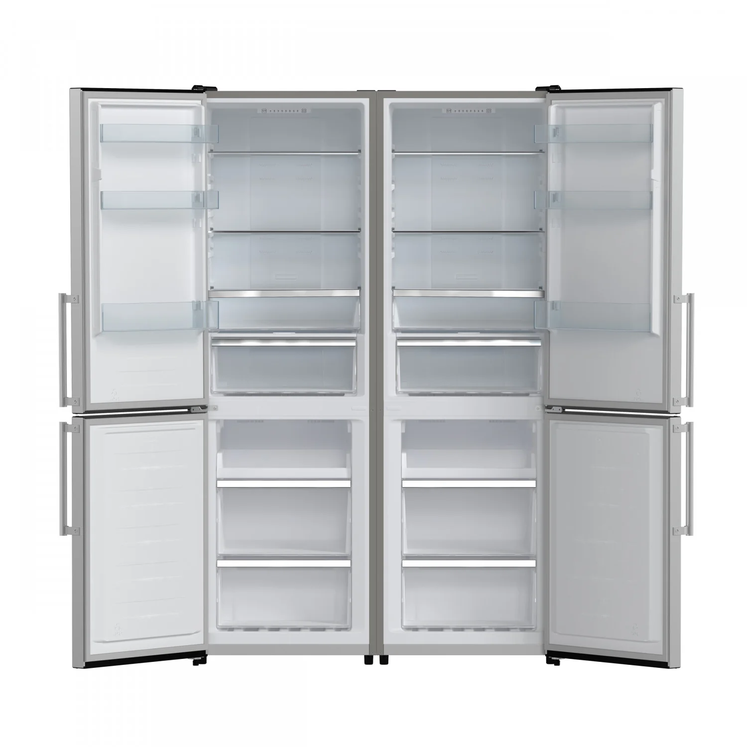 Forno Guardia 46.8" Stainless Steel 4 Door Refrigerator (21.6 Cu. Ft.) - FFFFD1778-48 - Image 3
