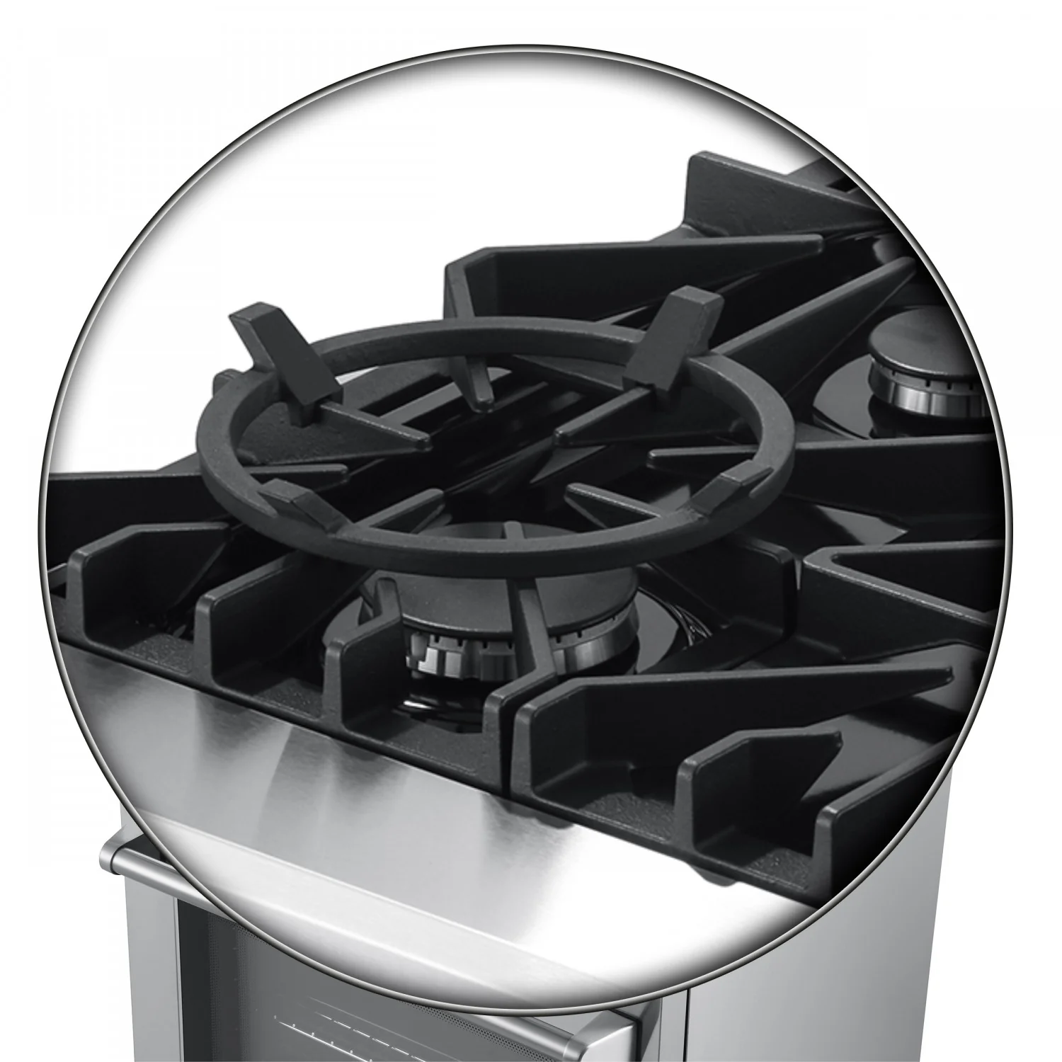 Forno Lazio Stainless Steel Dual Fuel Range with True Convection and Air Fry (4.32 Cu. Ft.) - FFSGS6196-30 - Image 9