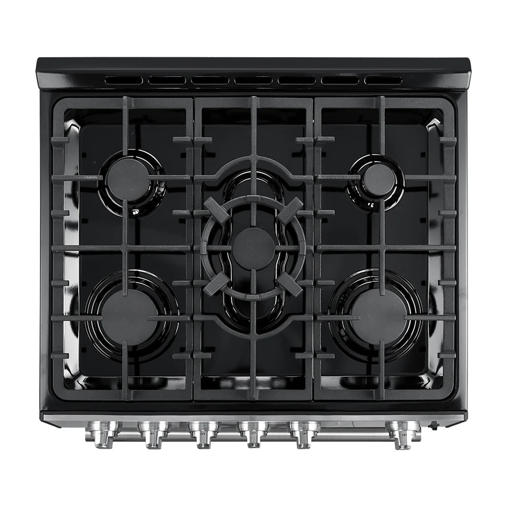Forno Leonardo 30" Black Freestanding Gas Range (5.0 Cu. Ft.) - FFSGS1116-30BLK - Image 17