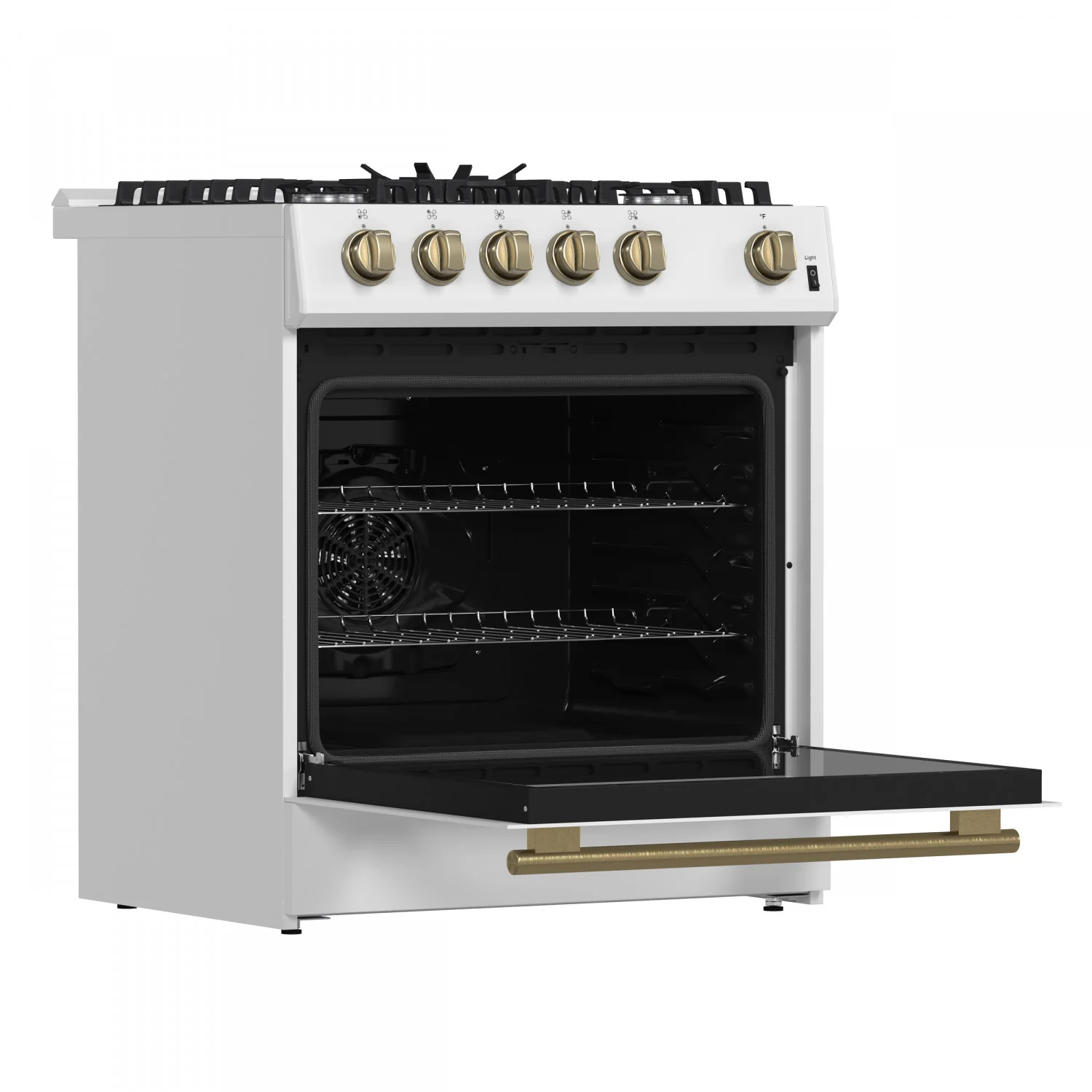 Forno Leonardo 30" White Freestanding Gas Range (5.0 Cu. Ft.) - FFSGS1116-30WHT - Image 4