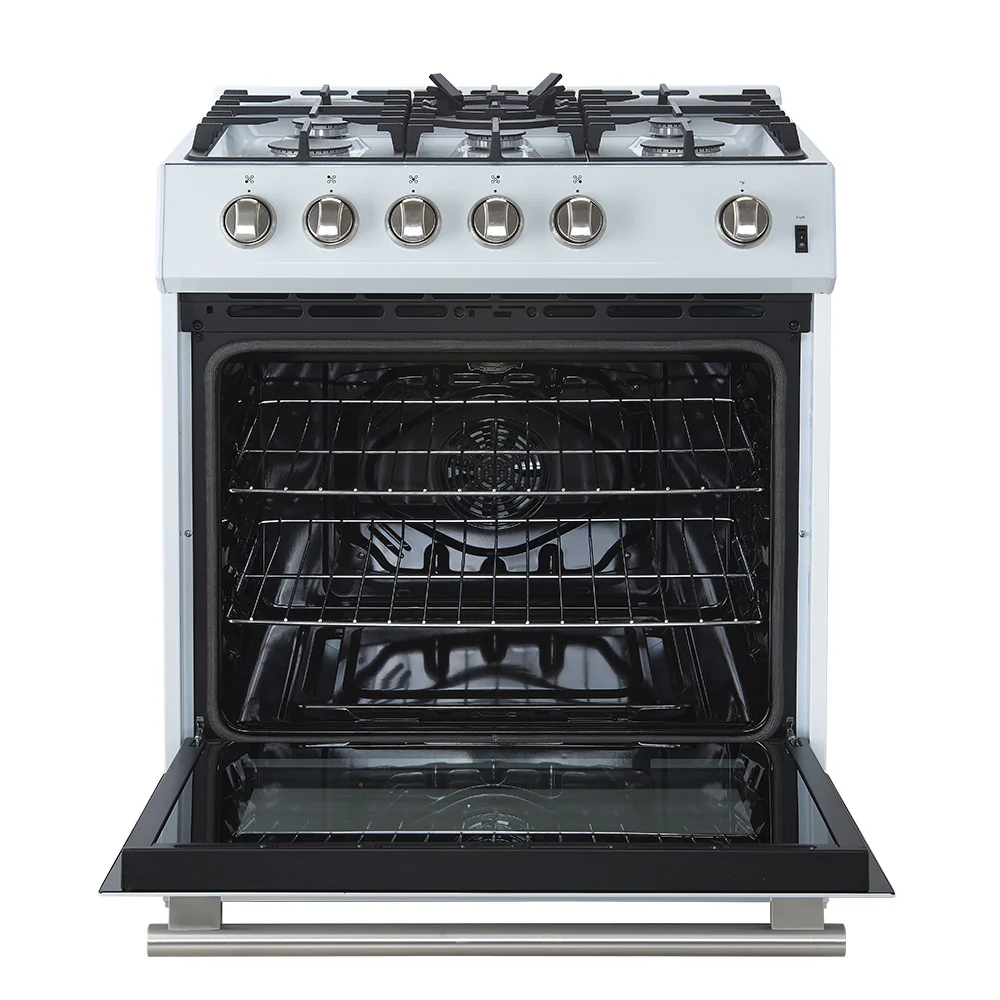 Forno Leonardo 30" White Freestanding Gas Range (5.0 Cu. Ft.) - FFSGS1116-30WHT - Image 9
