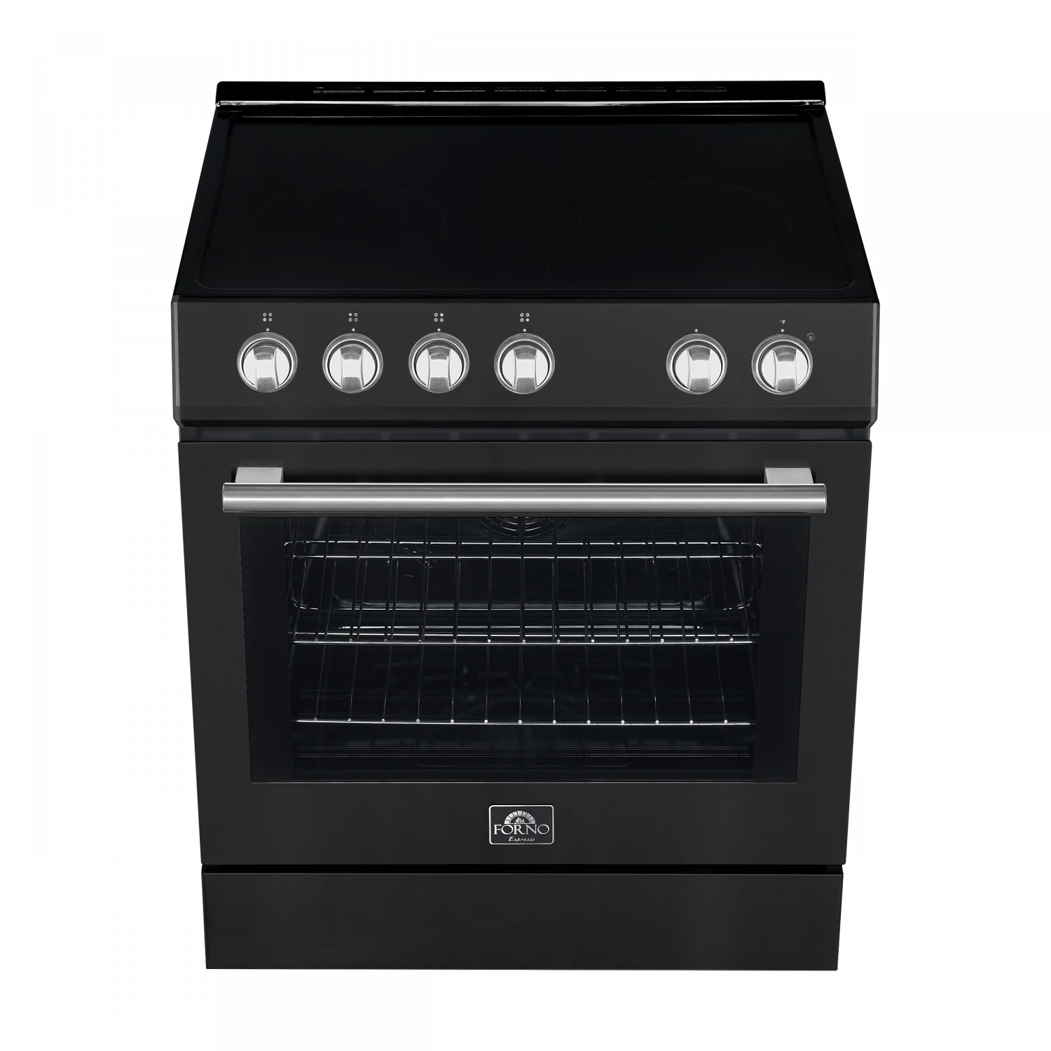 Forno Leonardo Black Slide-in Electric Range (5.0 Cu. Ft.) - FFSEL6022-30BLK - Image 3