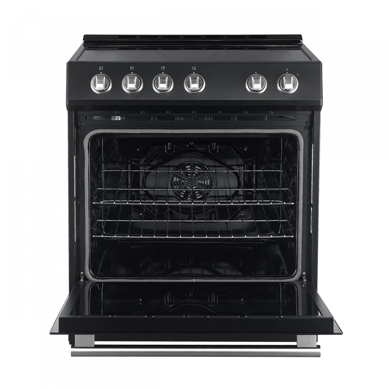 Forno Leonardo Black Slide-in Electric Range (5.0 Cu. Ft.) - FFSEL6022-30BLK - Image 9