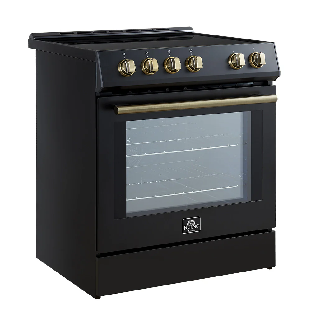Forno Leonardo Black Slide-In Induction Range (5.0 Cu. Ft.) - FFSIN0982-30BLK - Image 3