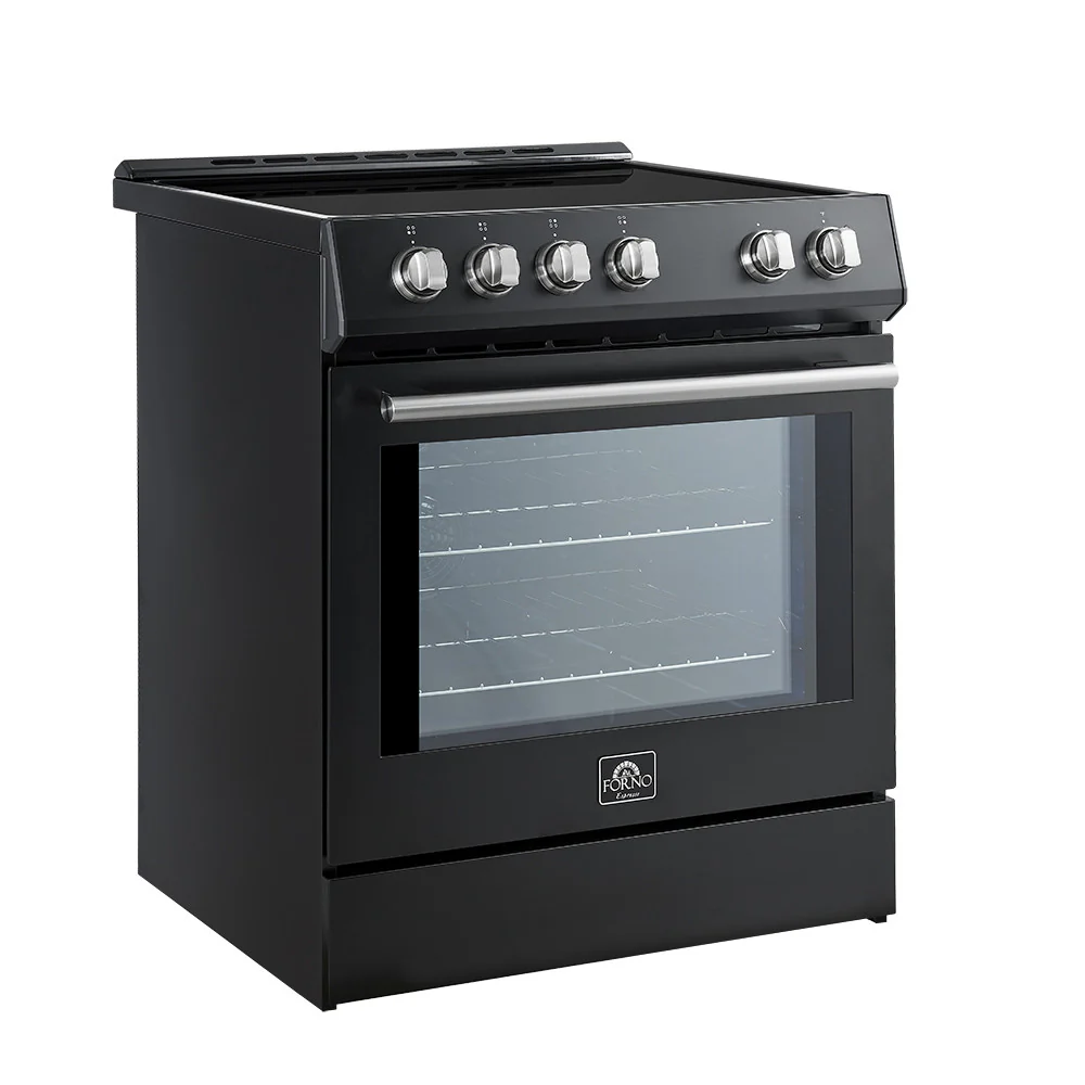 Forno Leonardo Black Slide-In Induction Range (5.0 Cu. Ft.) - FFSIN0982-30BLK - Image 4