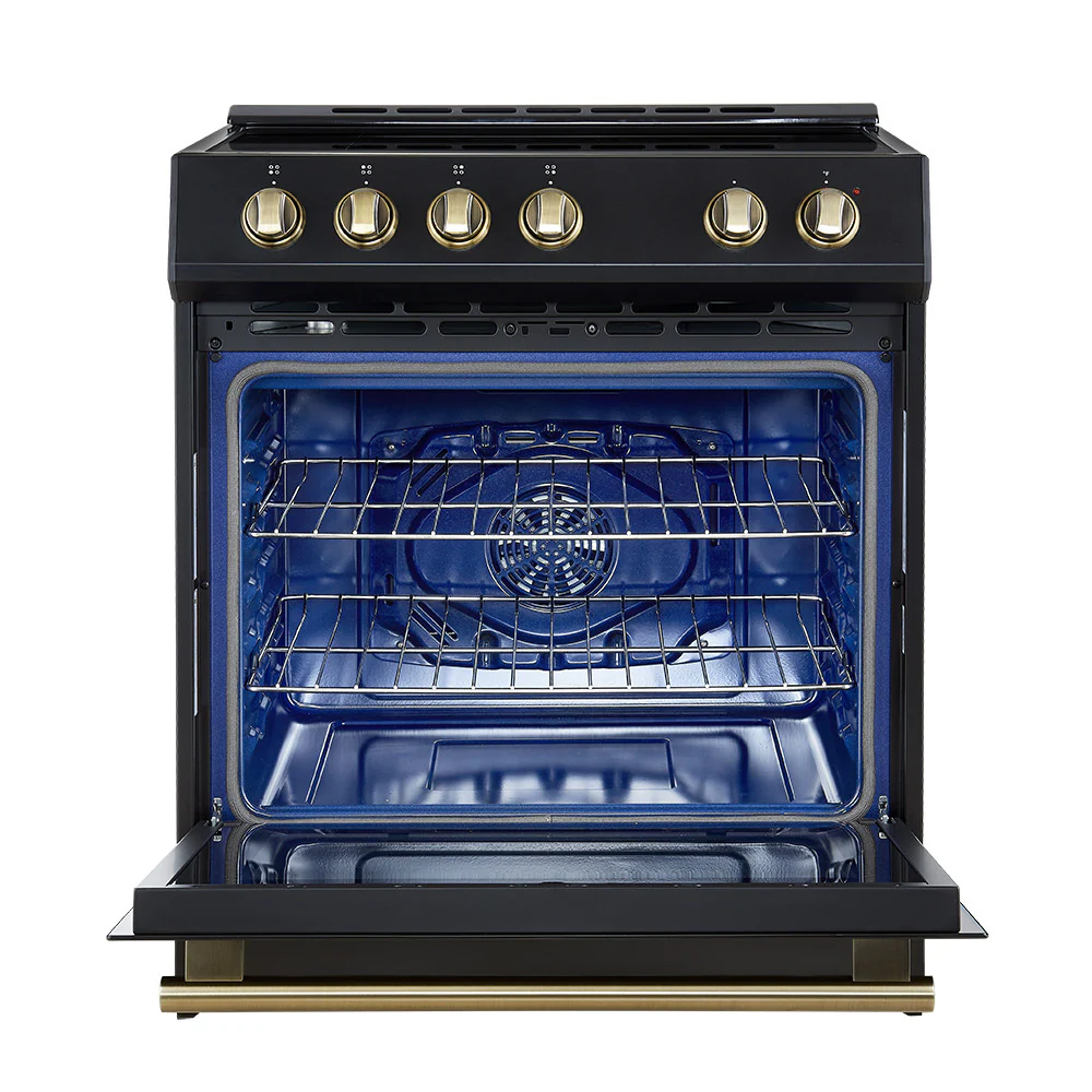Forno Leonardo Black Slide-In Induction Range (5.0 Cu. Ft.) - FFSIN0982-30BLK - Image 8