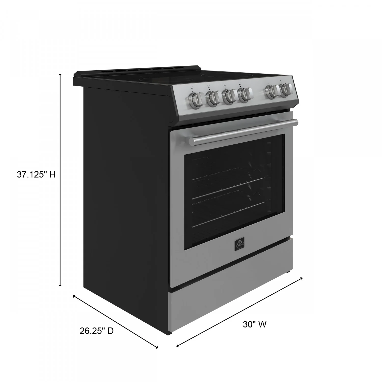 Forno Leonardo Stainless Steel Slide-In Electric Range (5.0 Cu. Ft.) - FFSEL6022-30 - Image 9