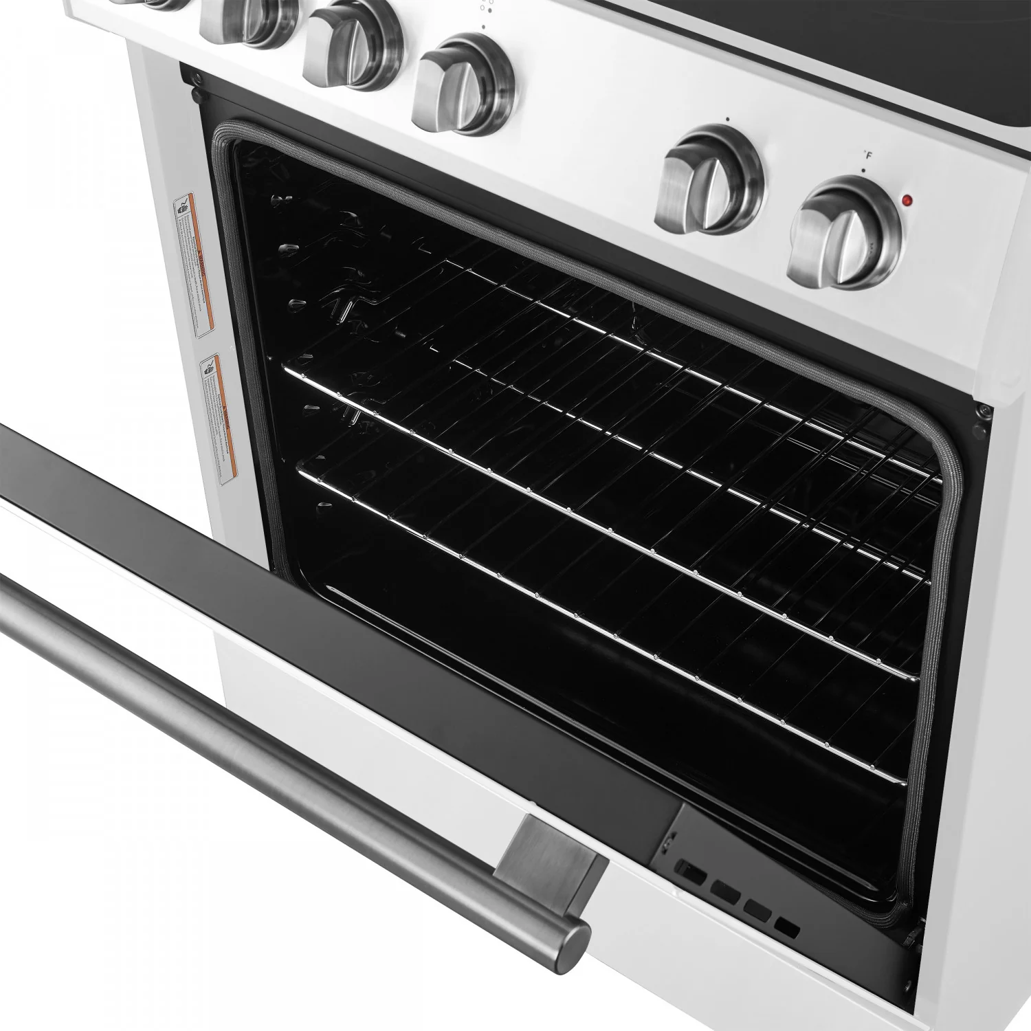 Forno Leonardo White Slide-In Electric Range (5.0 Cu. Ft.) - FFSEL6022-30WHT - Image 14